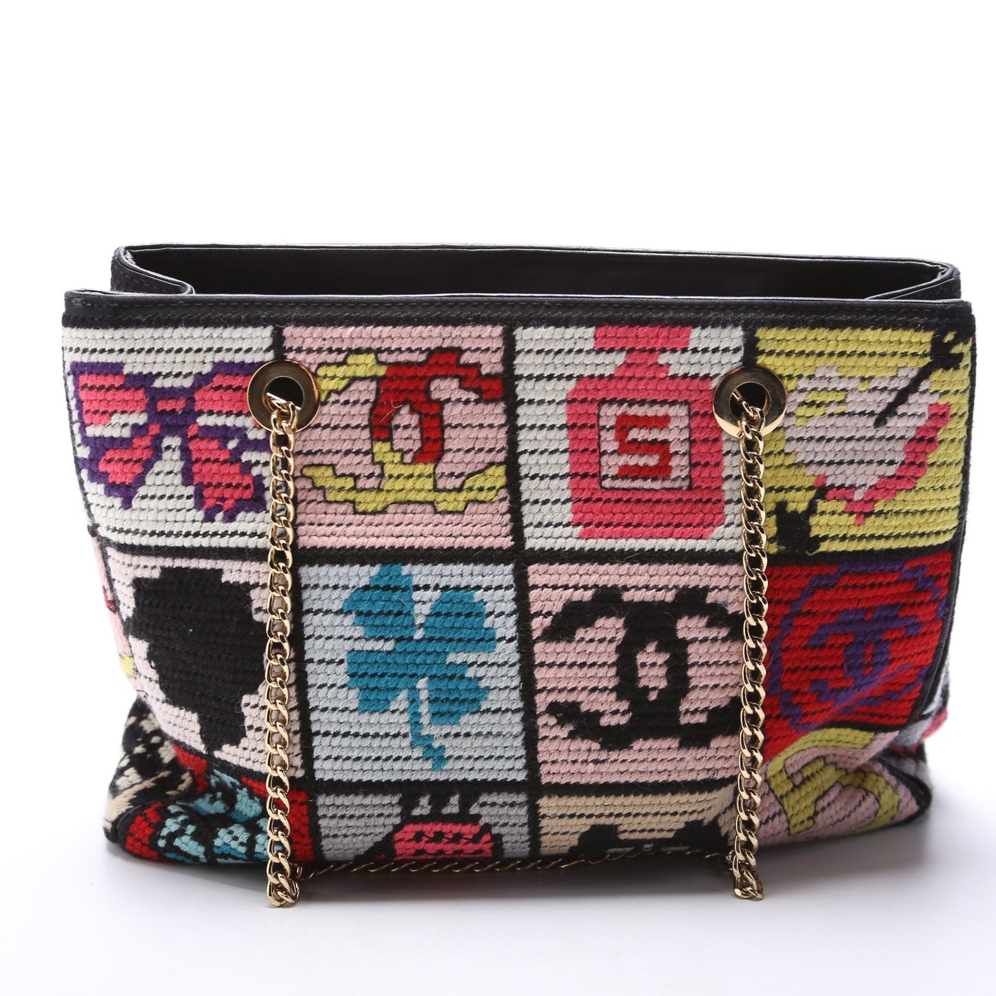 Chanel Precious Symbols Needlepoint Charms 8M Key Chain