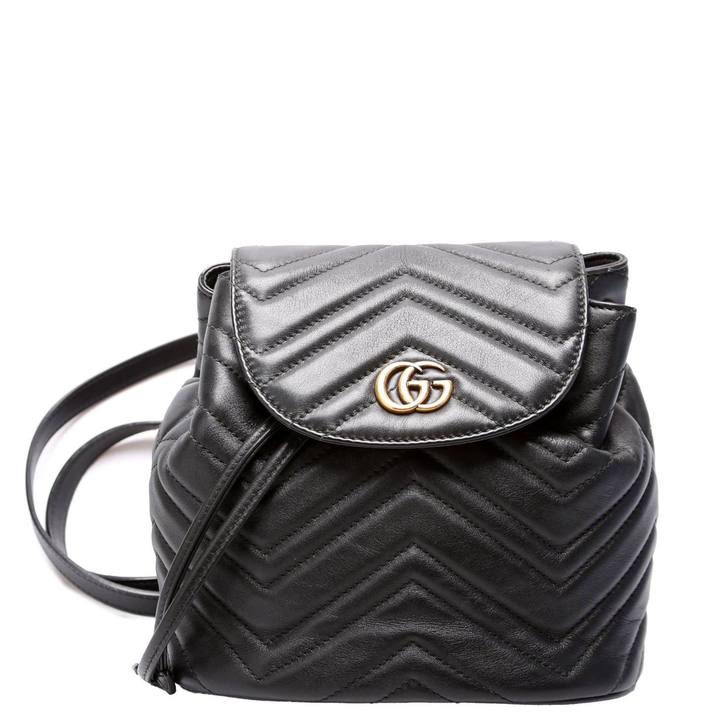 Gucci Marmont Backpack Leather Black Mini