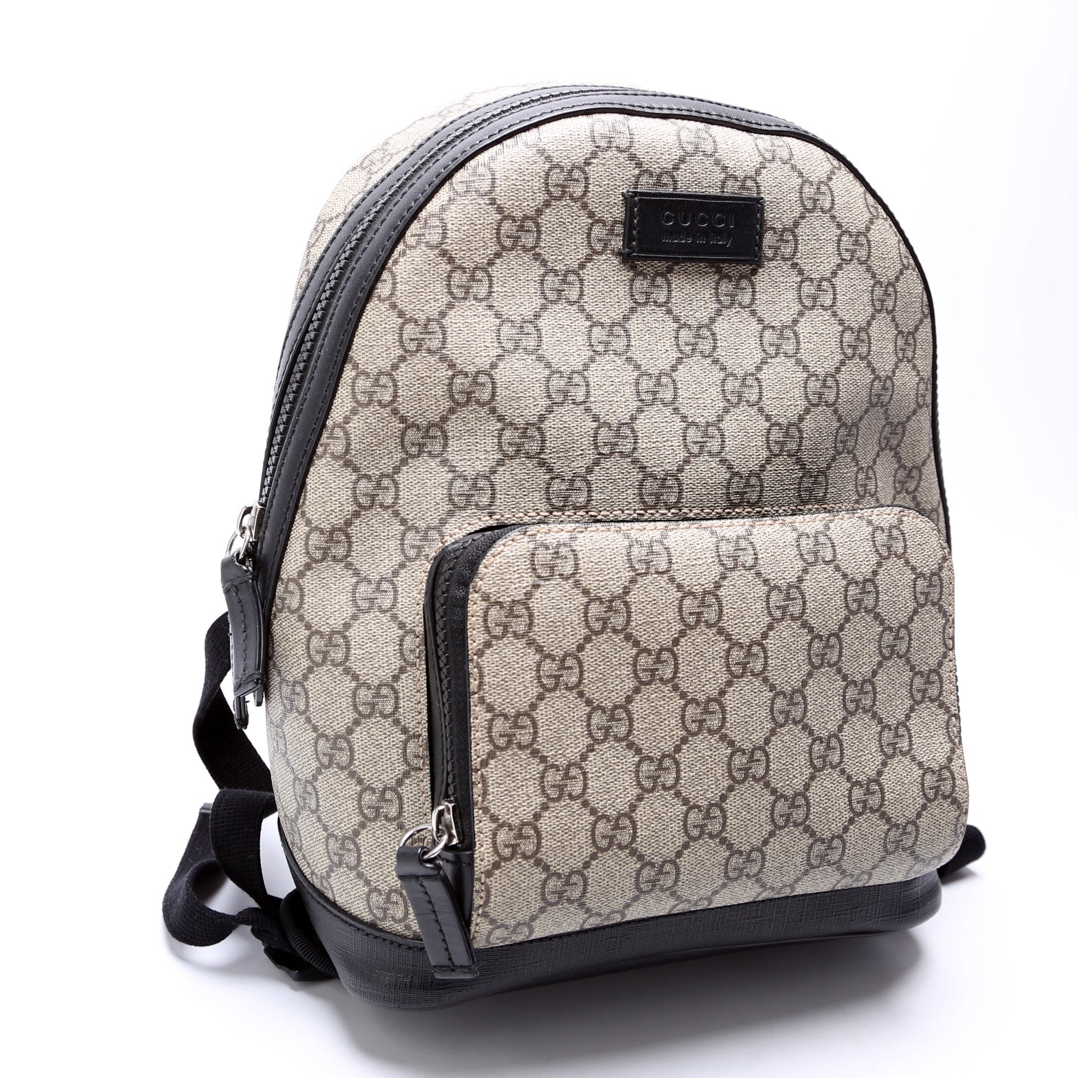 Gucci GG Supreme Eden Backpack Black Beige Small