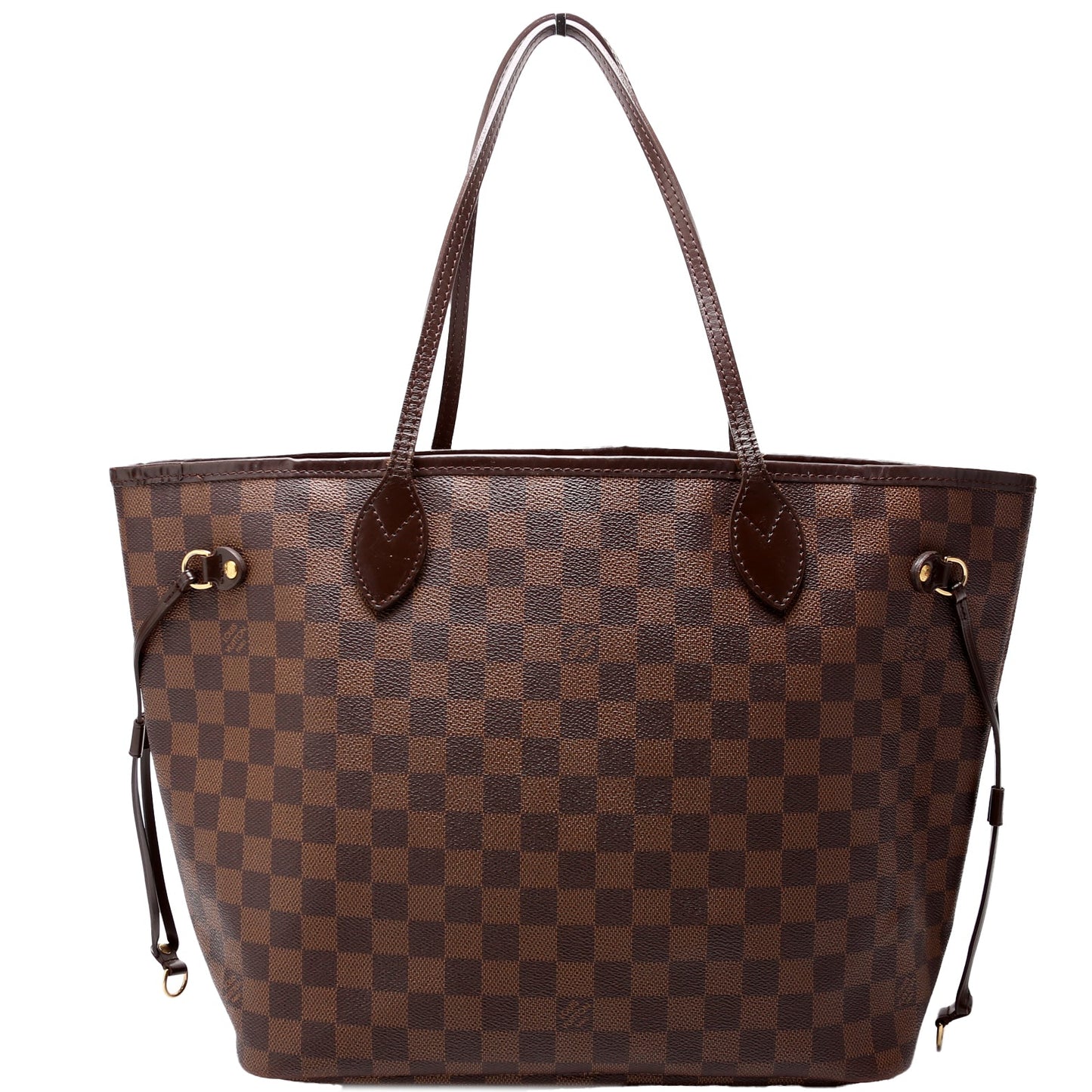 Louis Vuitton Neverfull MM Ebene Damier Red Tote Bag Red 2