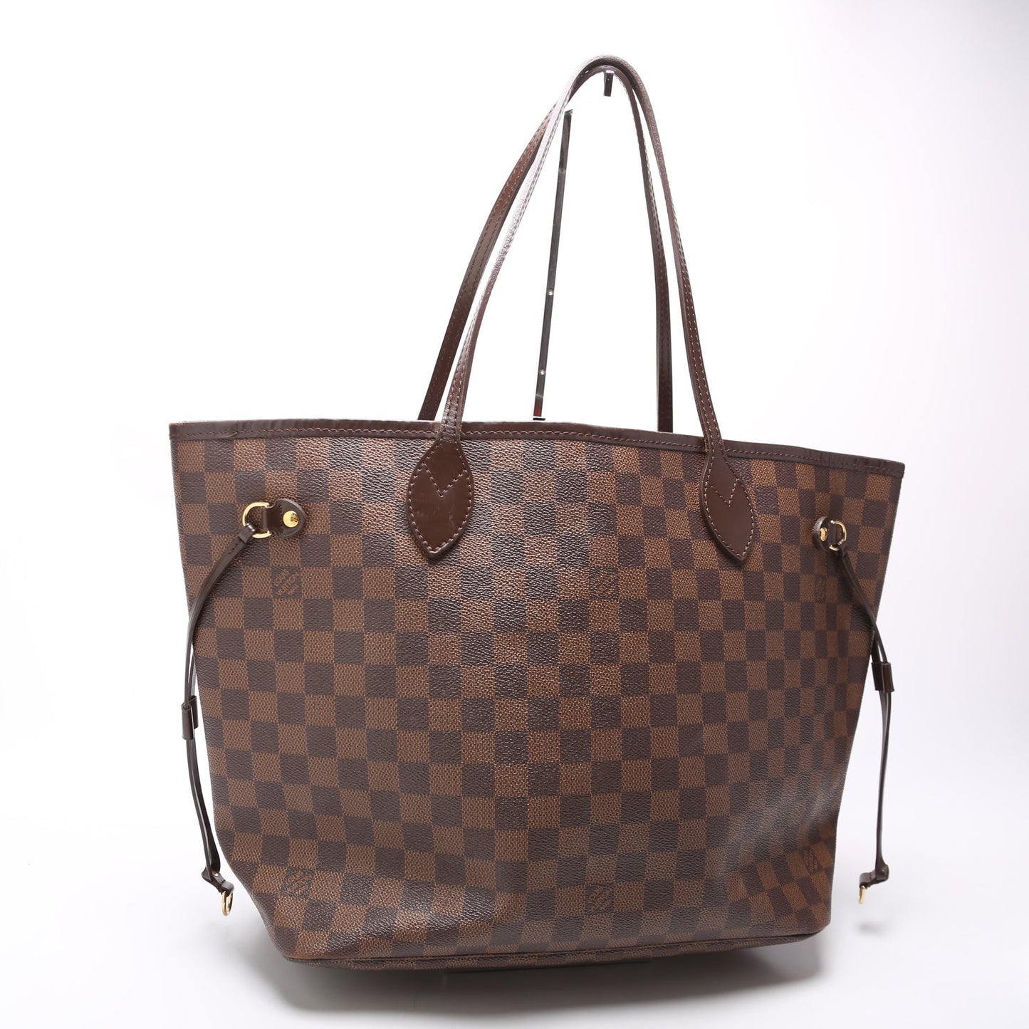 Louis Vuitton Neverfull MM Ebene Damier Red Tote Bag Red 2