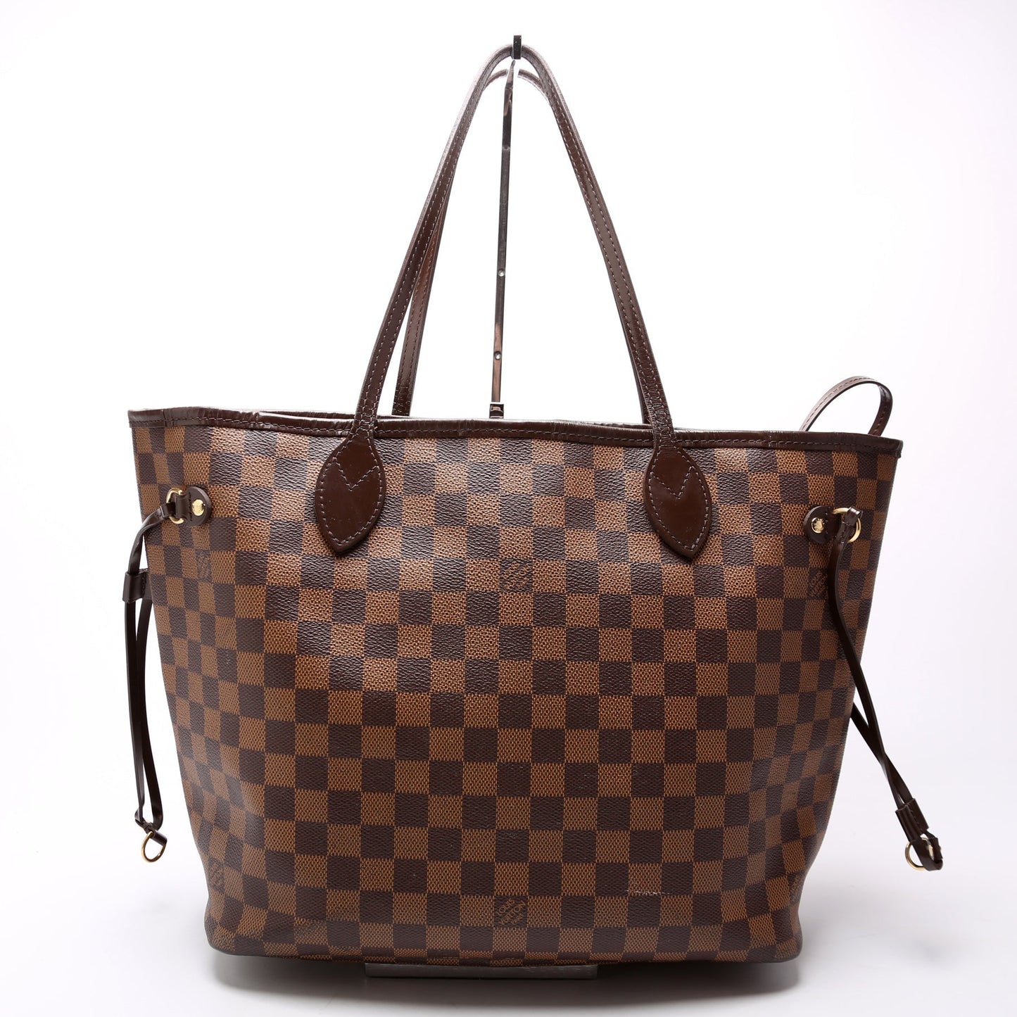 Louis Vuitton Neverfull W MM Ebene Damier Red Wallet Case
