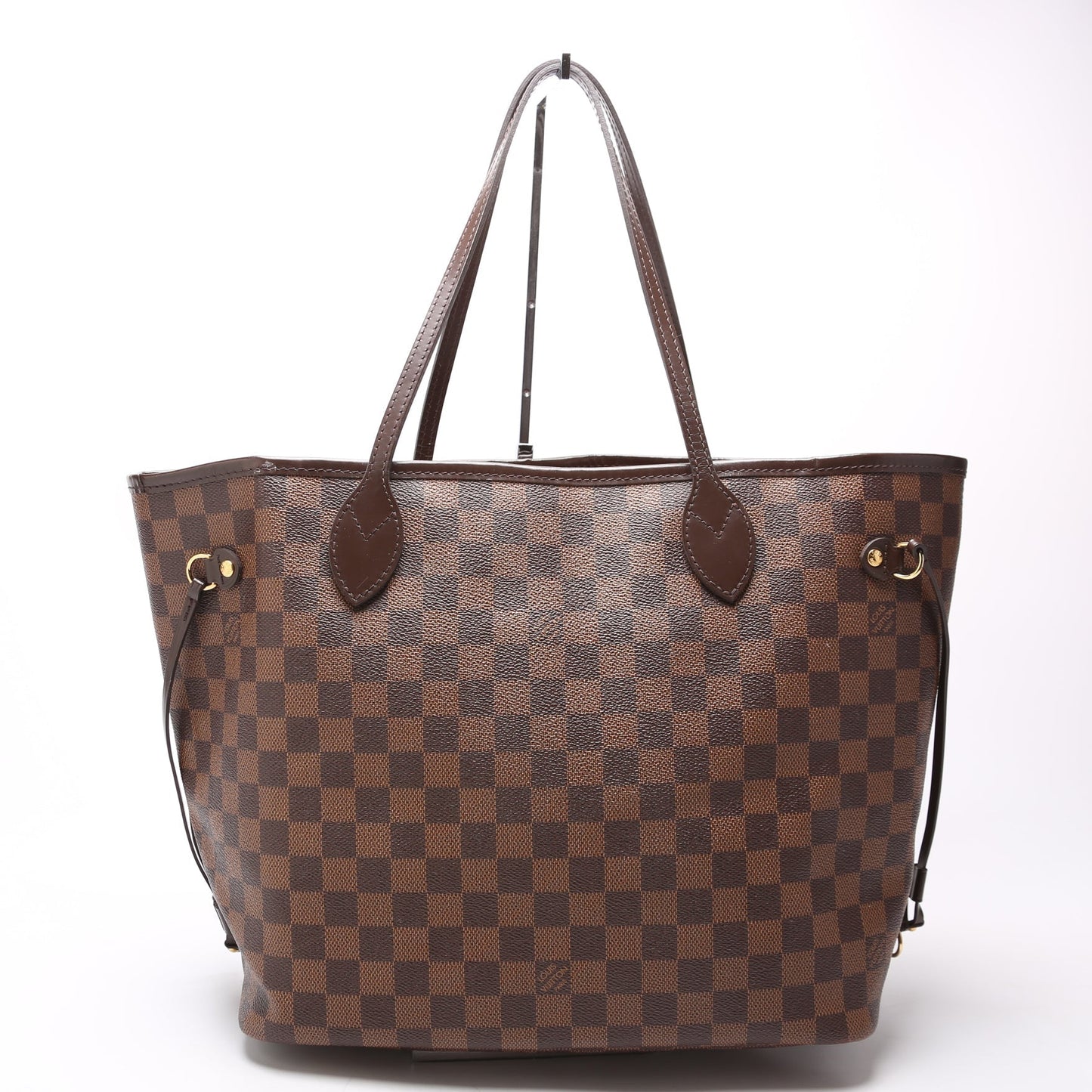 Louis Vuitton Neverfull W MM Ebene Damier Red Wallet Case Red 1