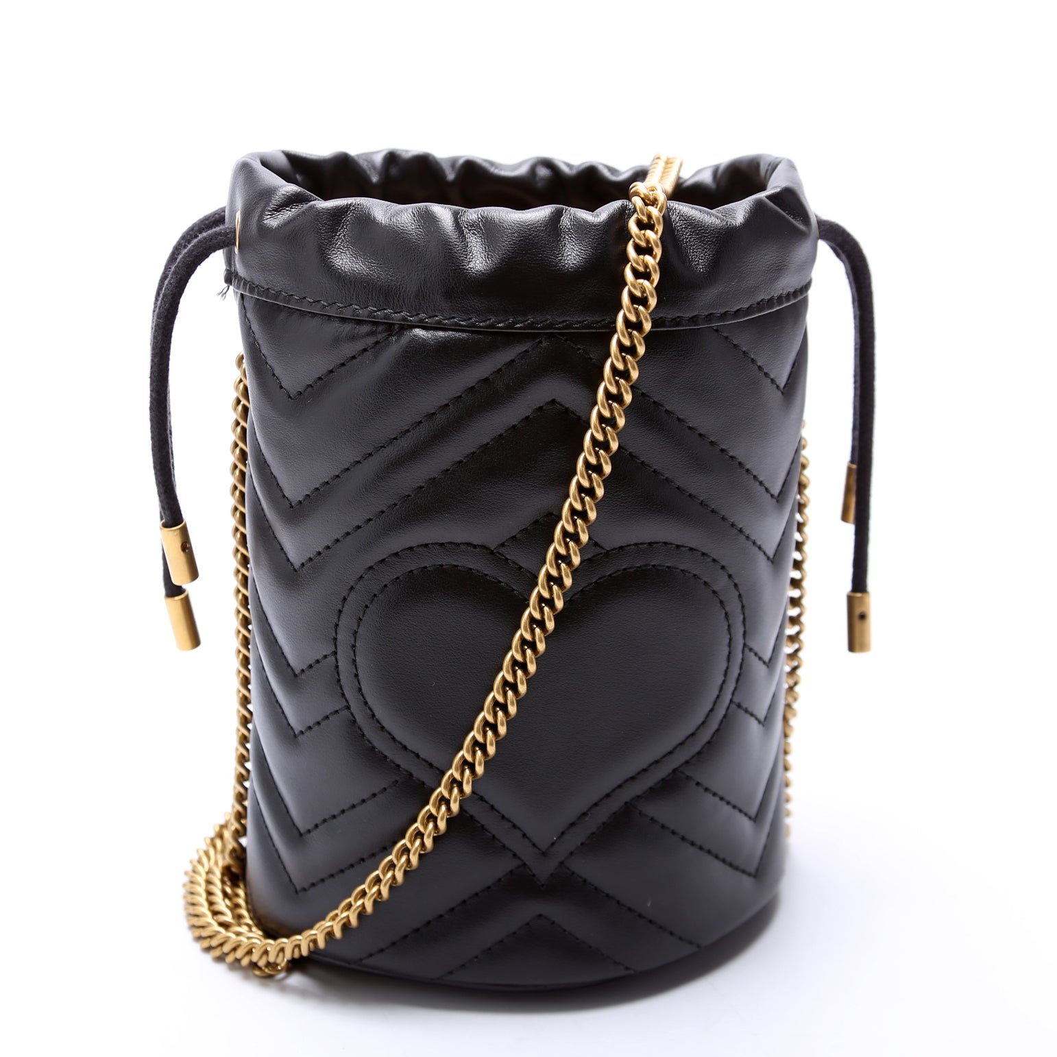 Gucci Marmont Black Mini Bucket Bag