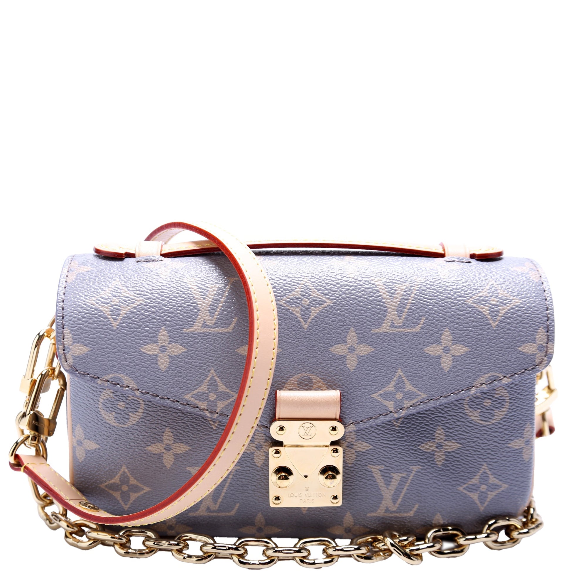 Louis Vuitton Pochette Metis East West Monogram Gray Clutch Bag
