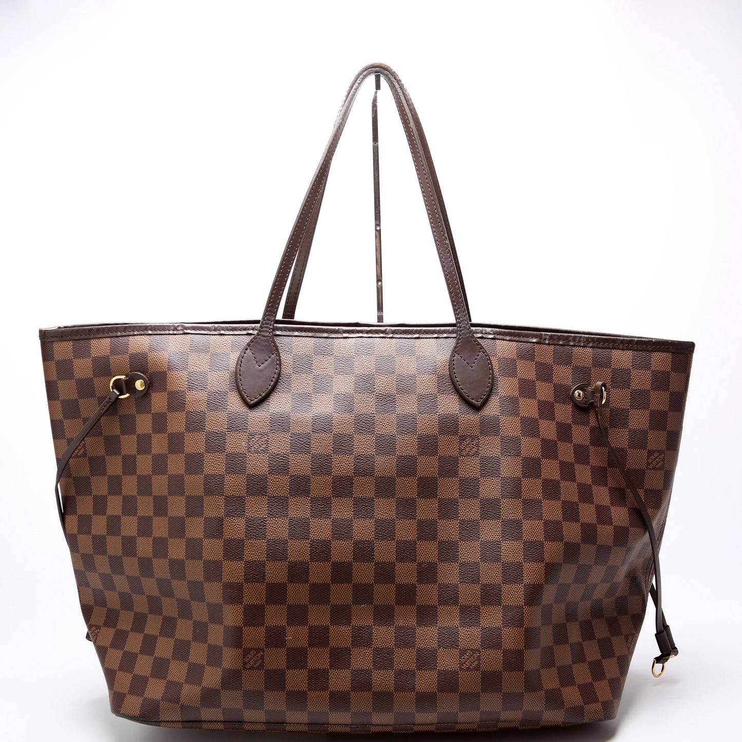 Louis Vuitton Neverfull W GM Ebene Damier Red Wallet Case Ebene Red