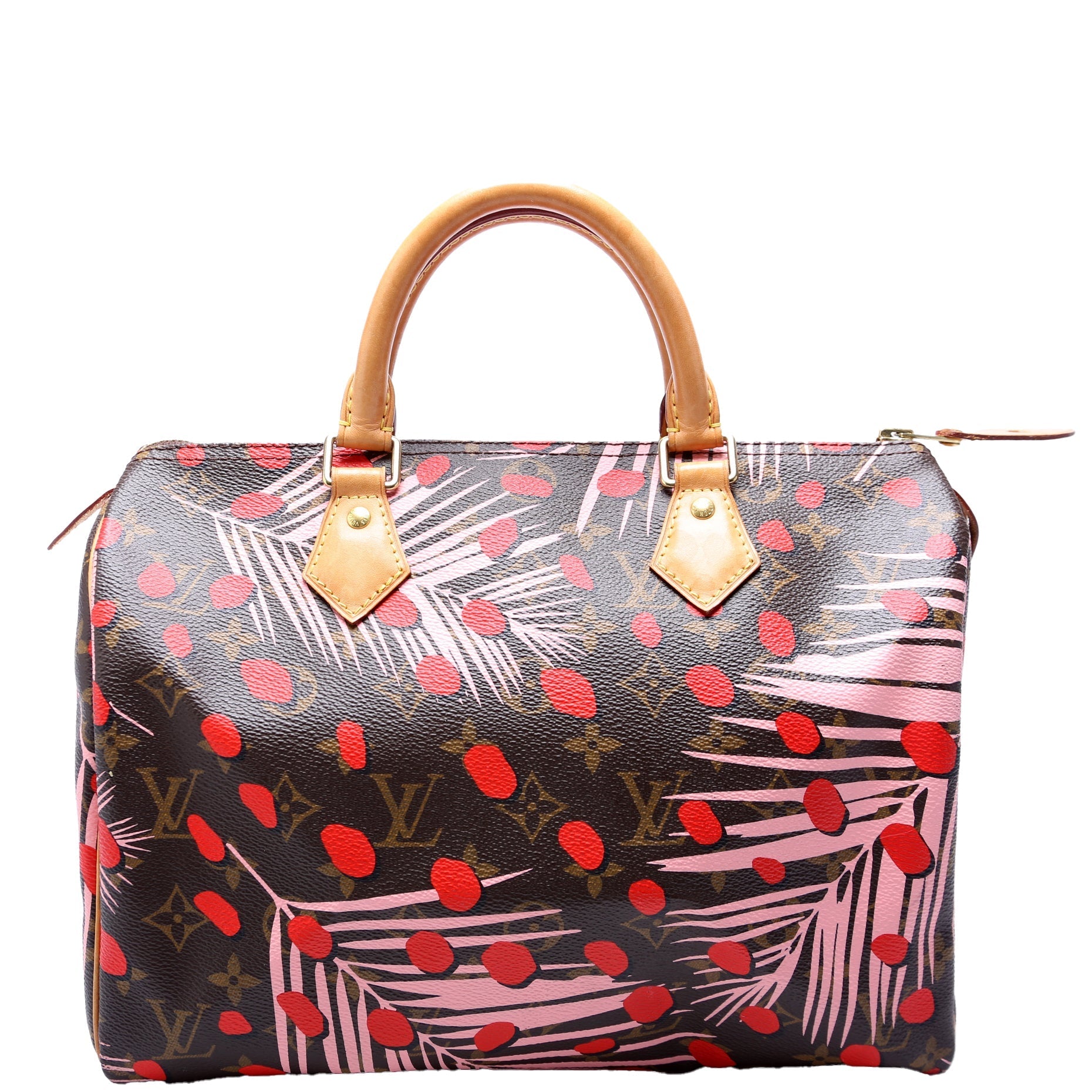 Louis Vuitton Speedy 30 Jungle Dots Monogram Pink Handbag