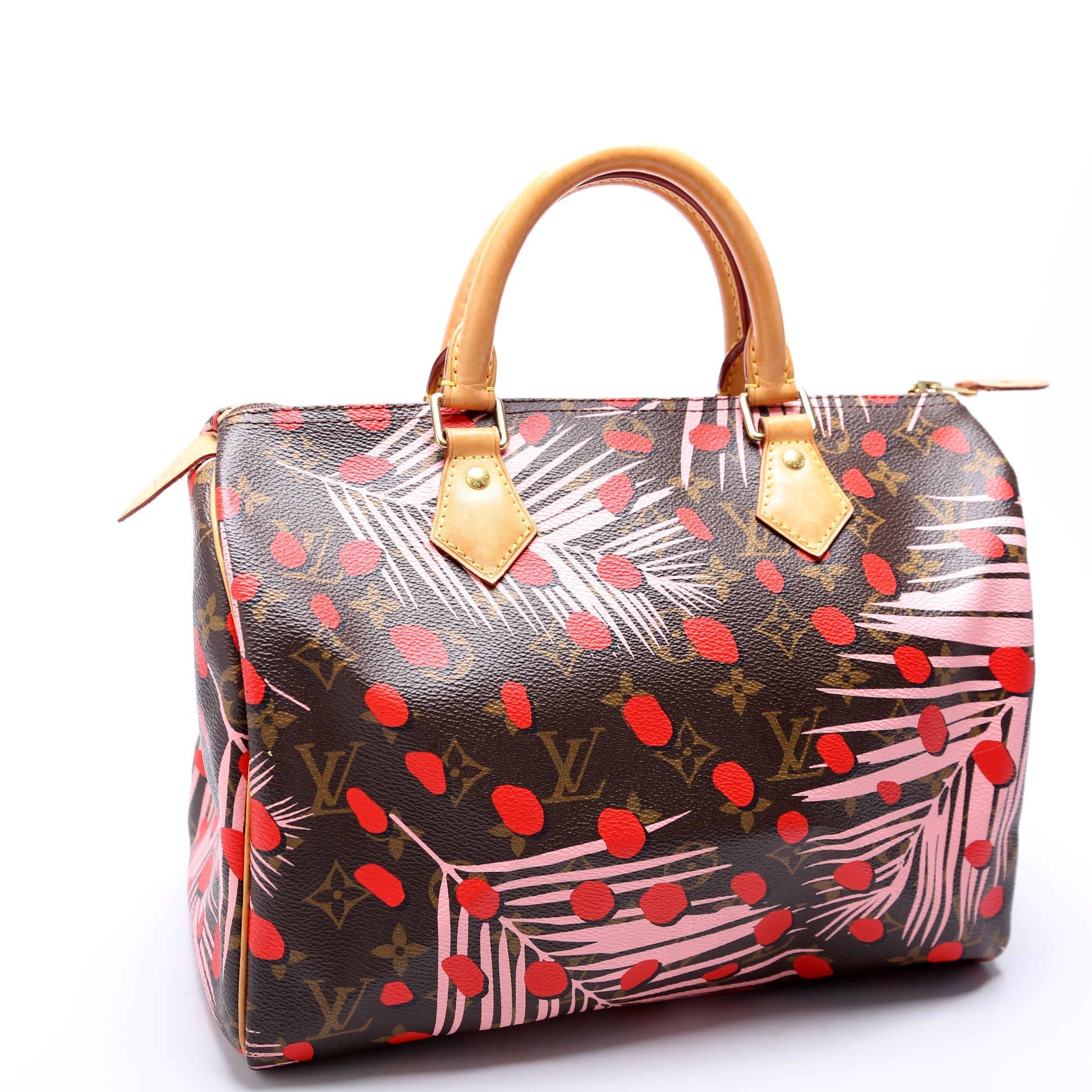 Louis Vuitton Speedy 30 Jungle Dots Monogram Pink Handbag