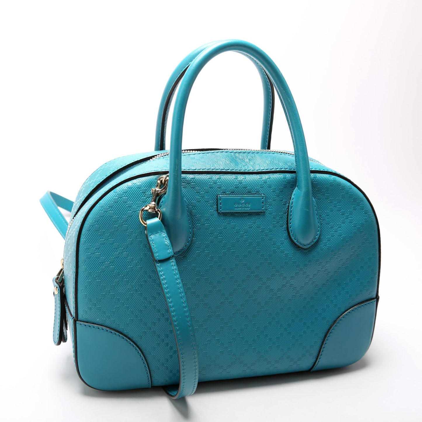 Gucci Diamante Teal Travel Bag