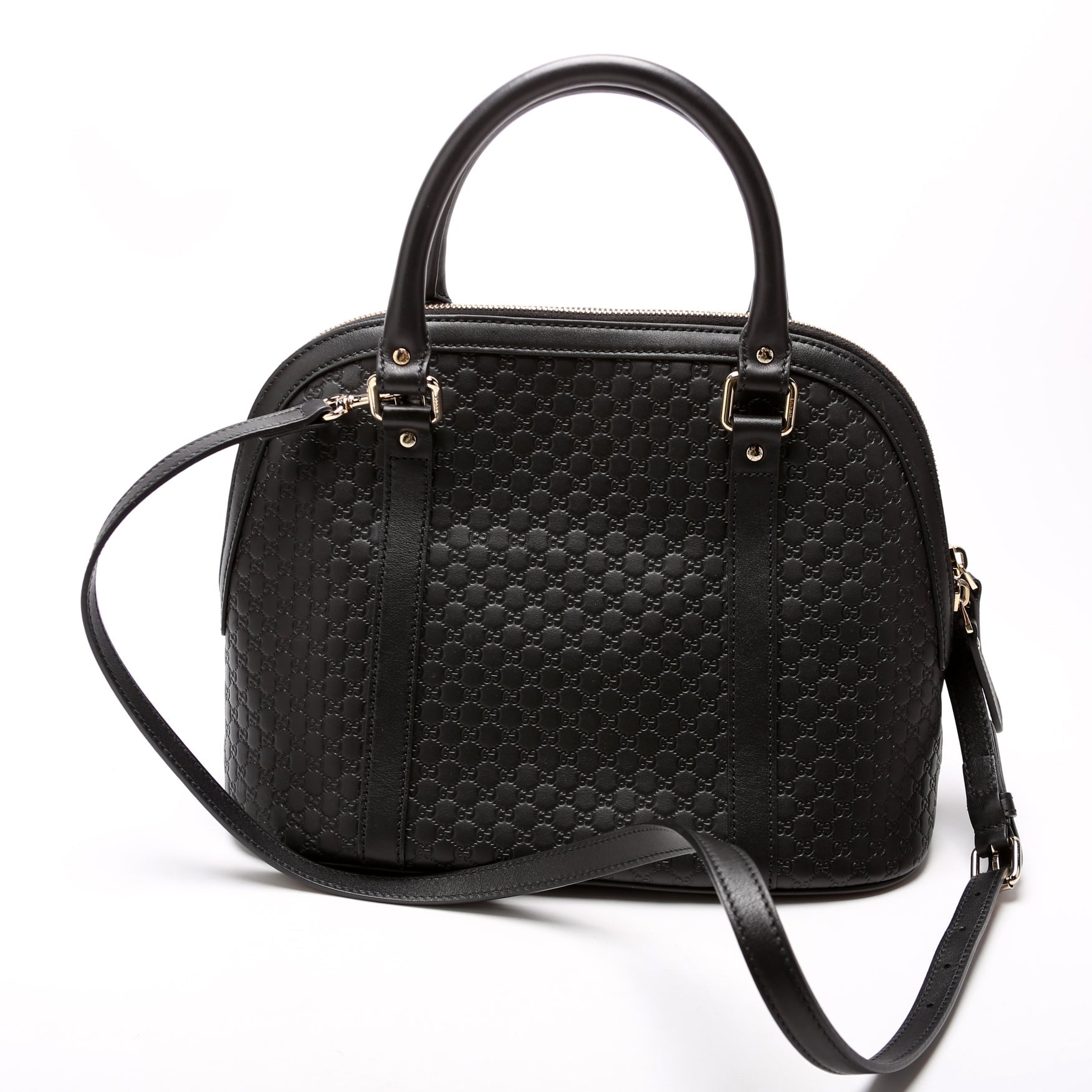 Gucci Dome Black Medium Travel Bag