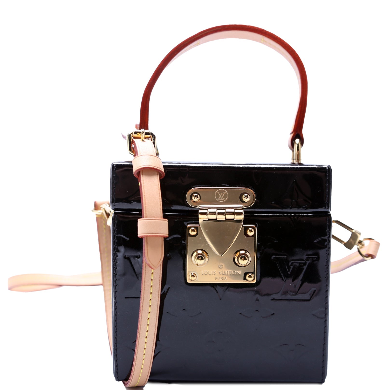 Louis Vuitton Bleecker Box Vernis Black Handbag
