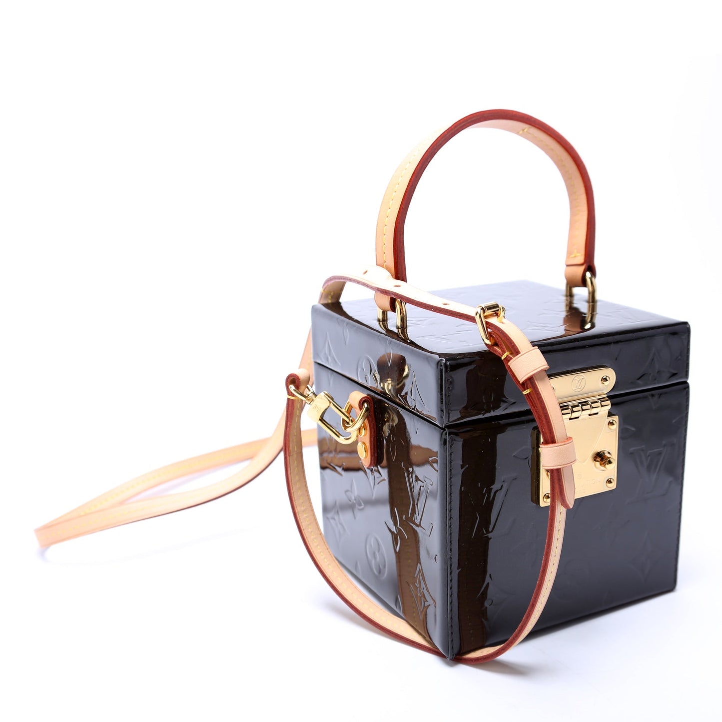 Louis Vuitton Bleecker Box Vernis Black Handbag