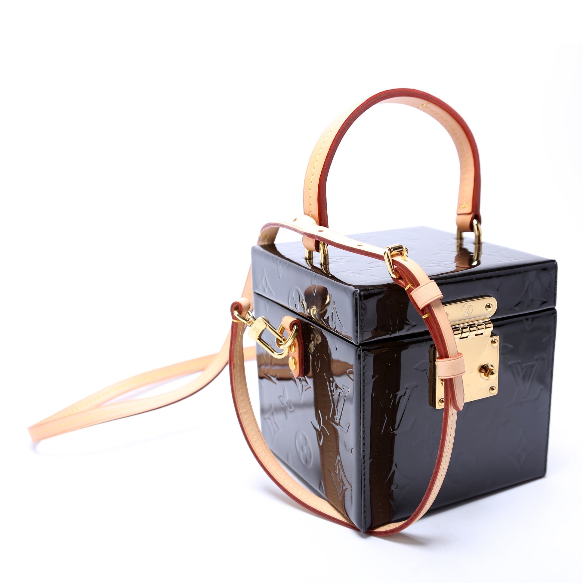 Louis Vuitton Bleecker Box Vernis Black Handbag
