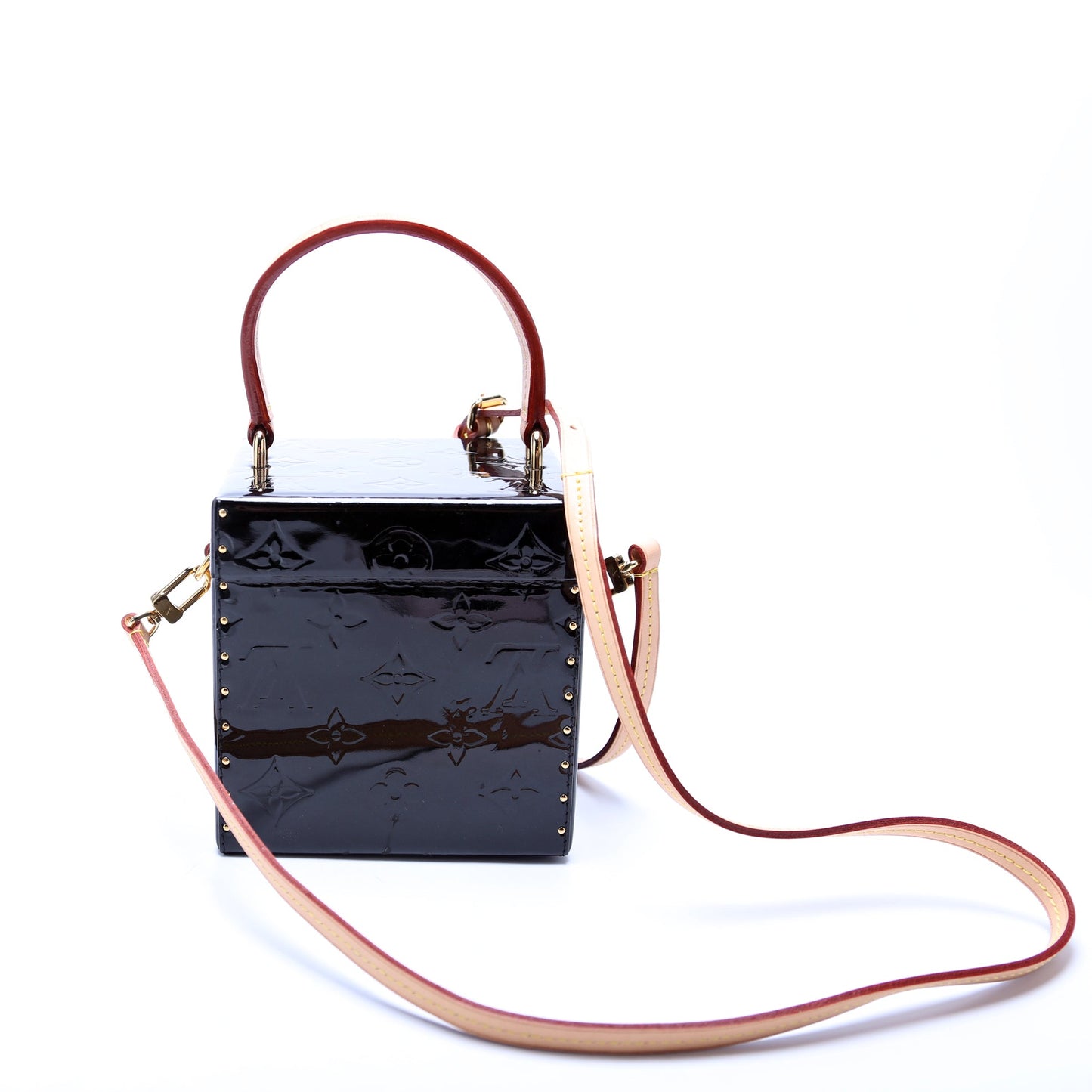 Louis Vuitton Bleecker Box Vernis Black Handbag