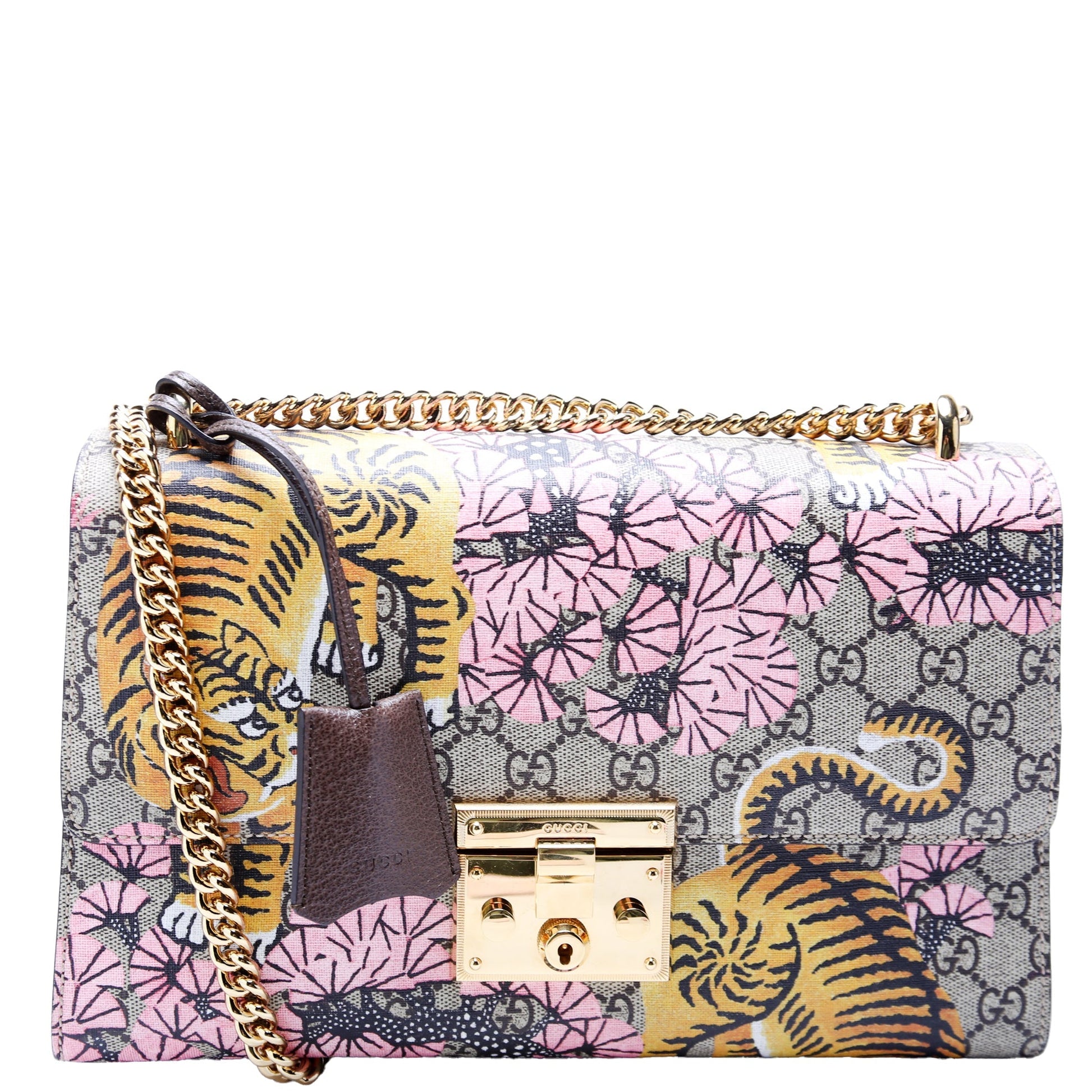 Gucci Padlock GG Supreme Bengal Multicolor Medium Shoulder Bag