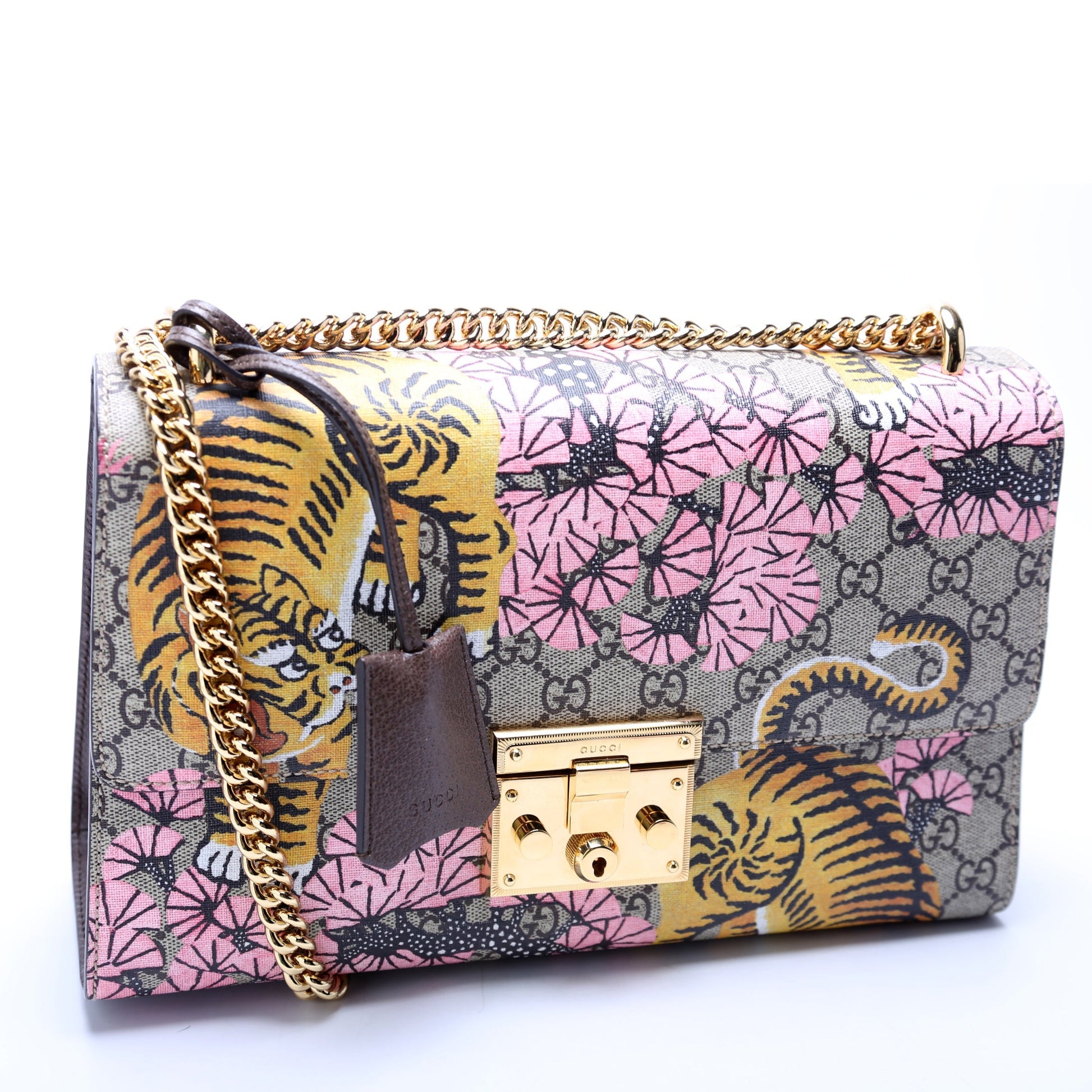 Gucci Padlock GG Supreme Bengal Multicolor Medium Shoulder Bag