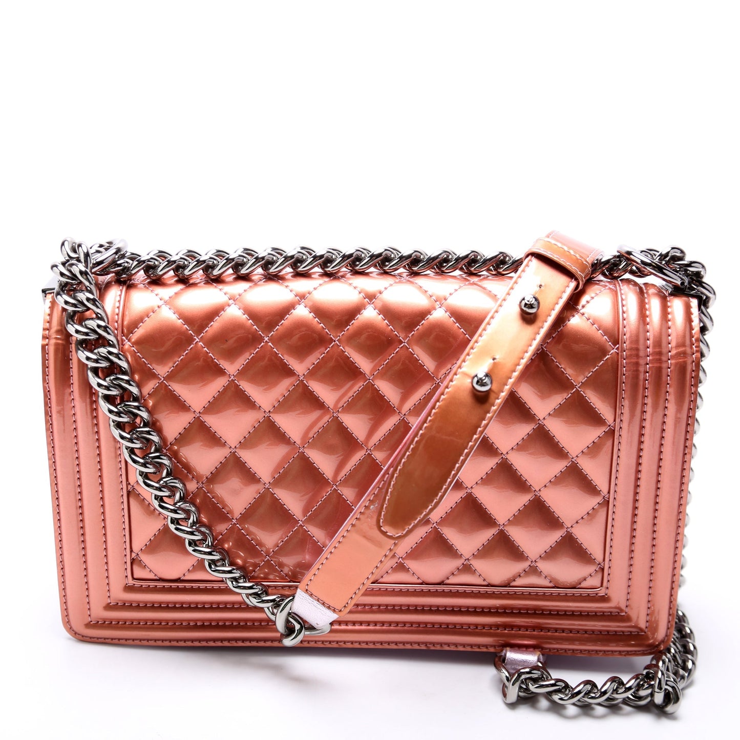 Chanel Boy Flap Old 19M Rose Gold Handbag