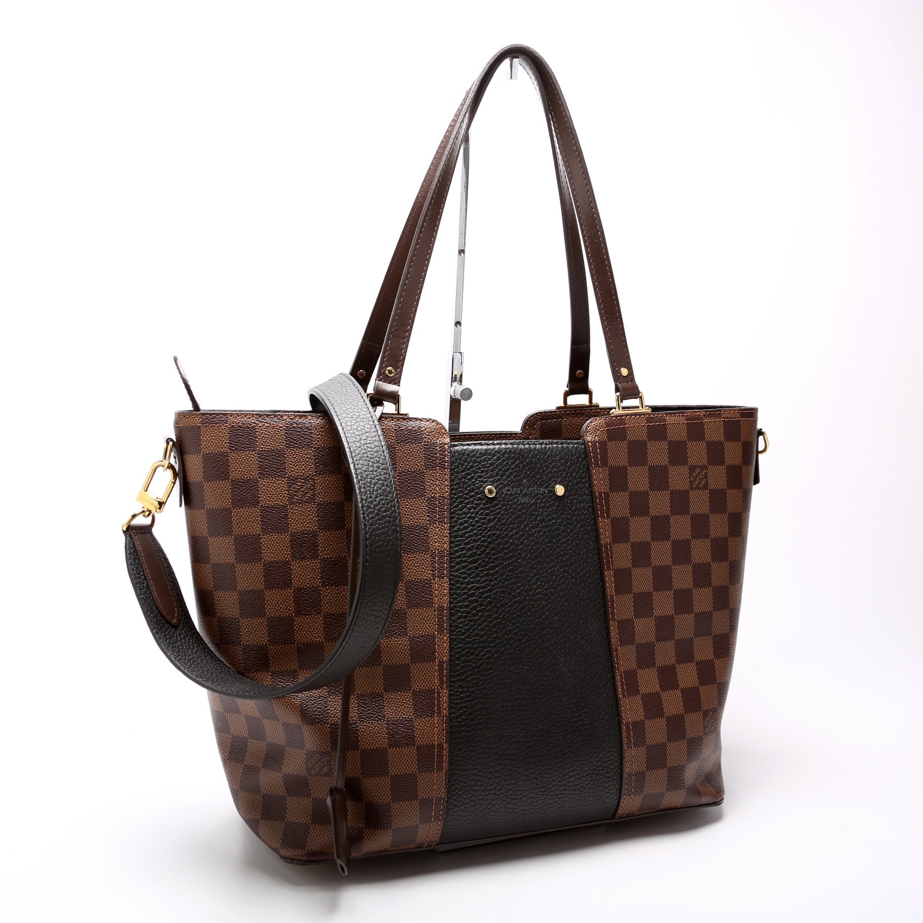 Louis Vuitton Jersey Ebene Damier Black Handbag
