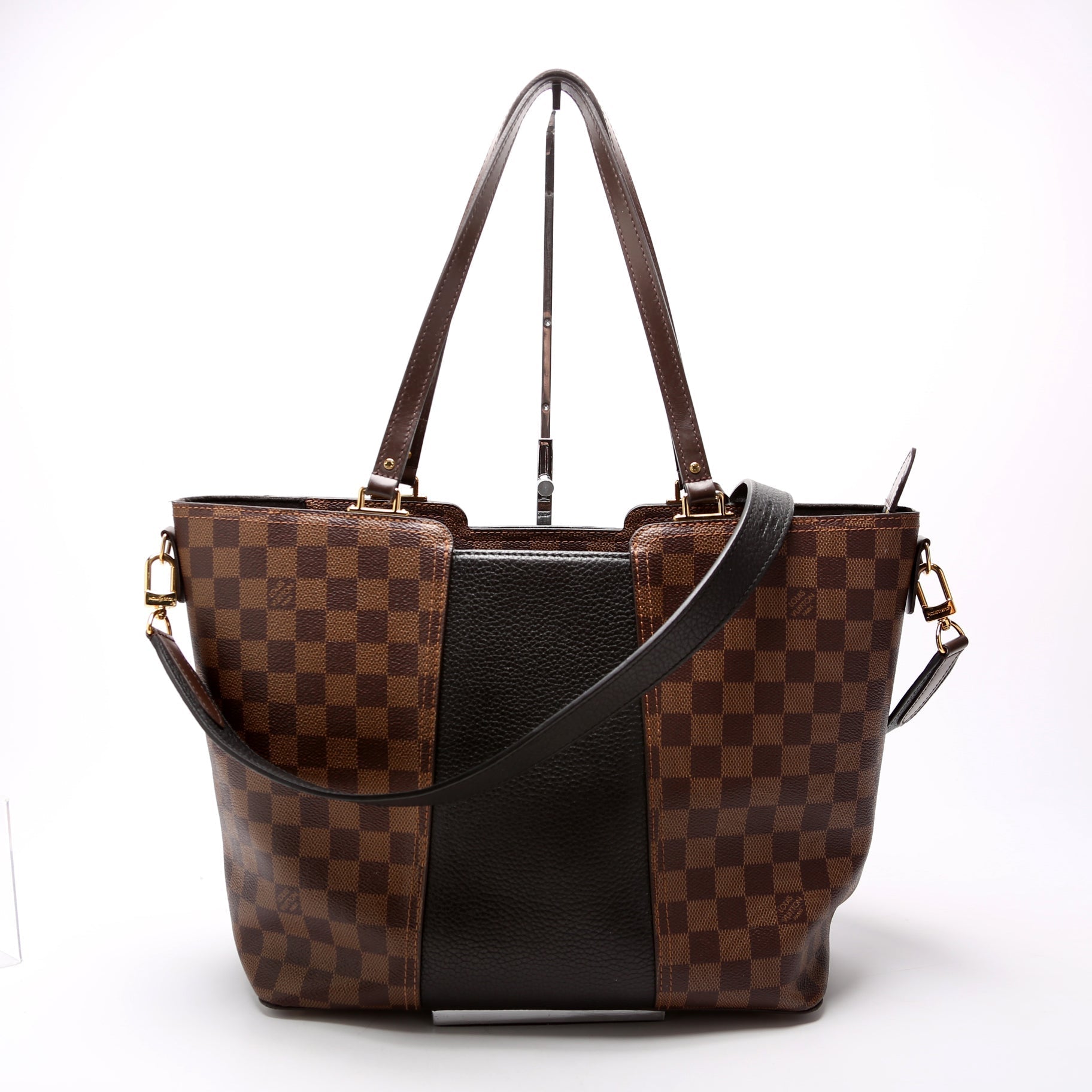 Louis Vuitton Jersey Ebene Damier Black Handbag