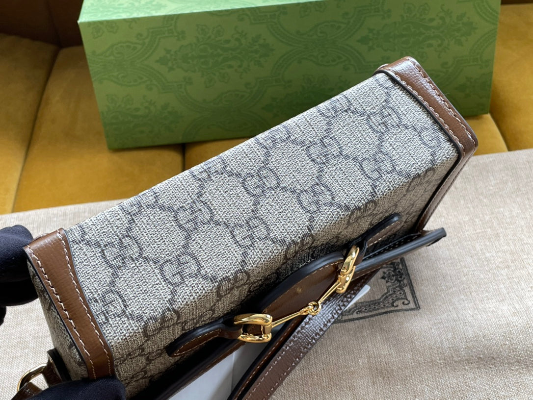 gg Children’s Horsebit , ’s Beige Mini Travel Bag