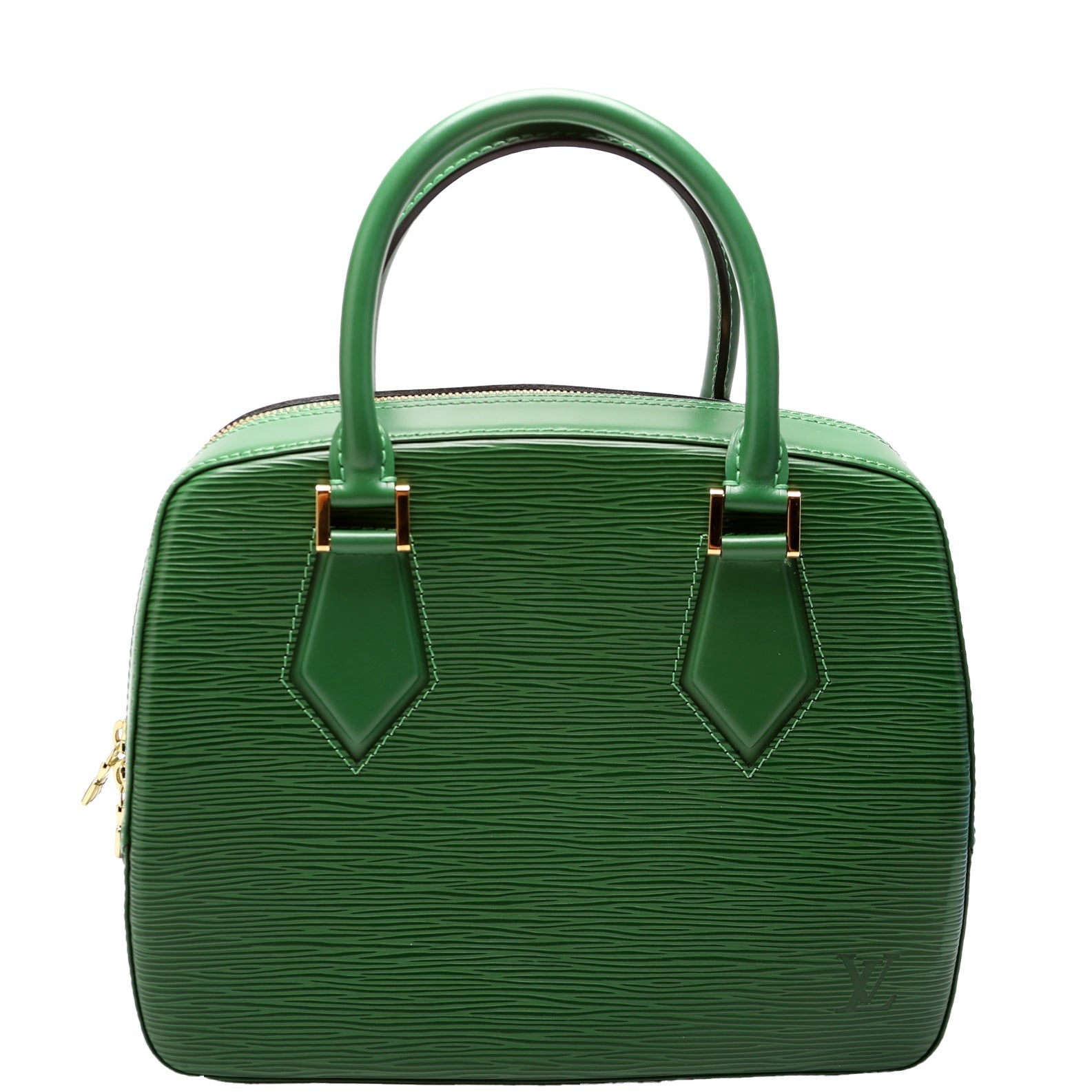 Louis Vuitton Sablon Green Epi Handbag