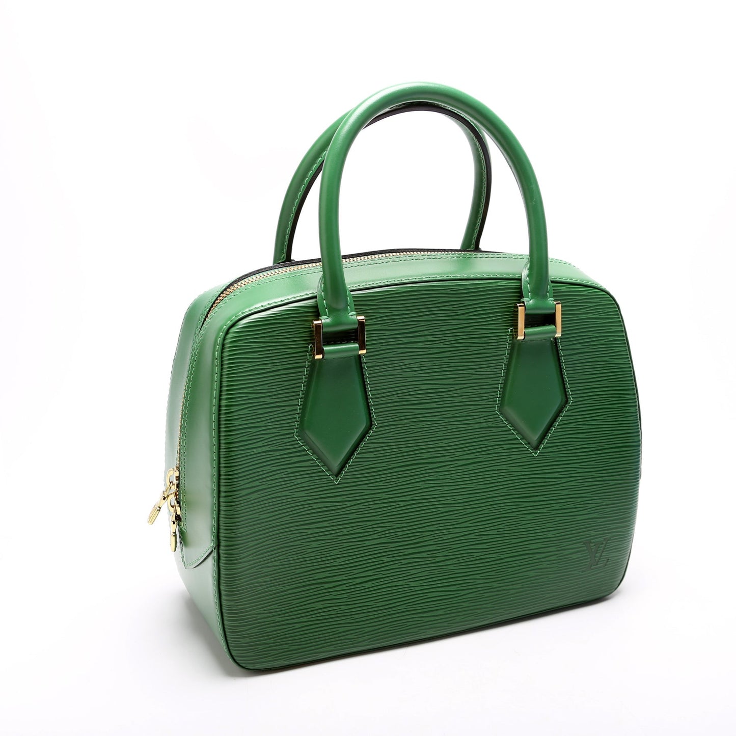 Louis Vuitton Sablon Green Epi Handbag