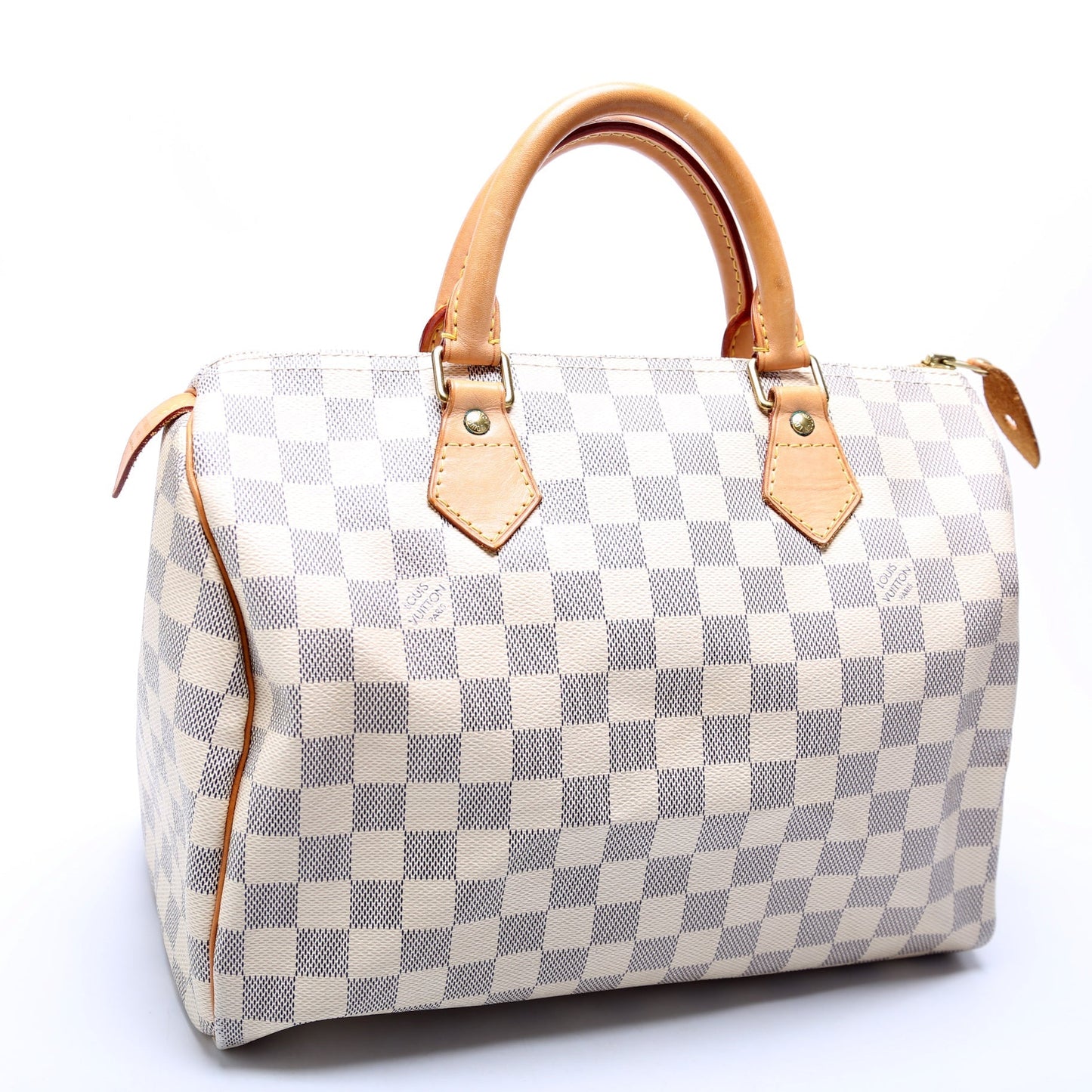 Louis Vuitton Speedy 30 Azur Damier Handbag Azur 46