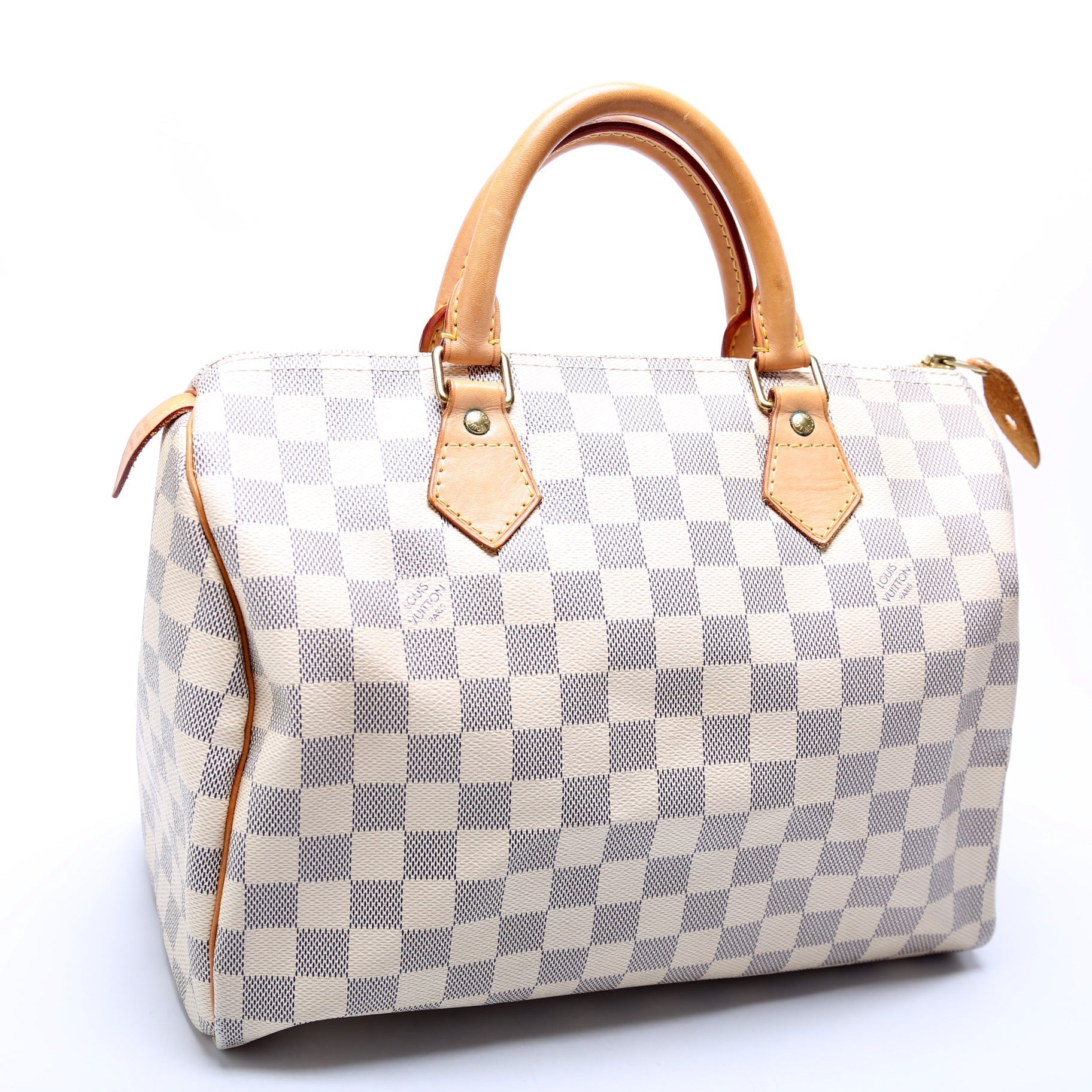 Louis Vuitton Speedy 30 Azur Damier Handbag Azur 46