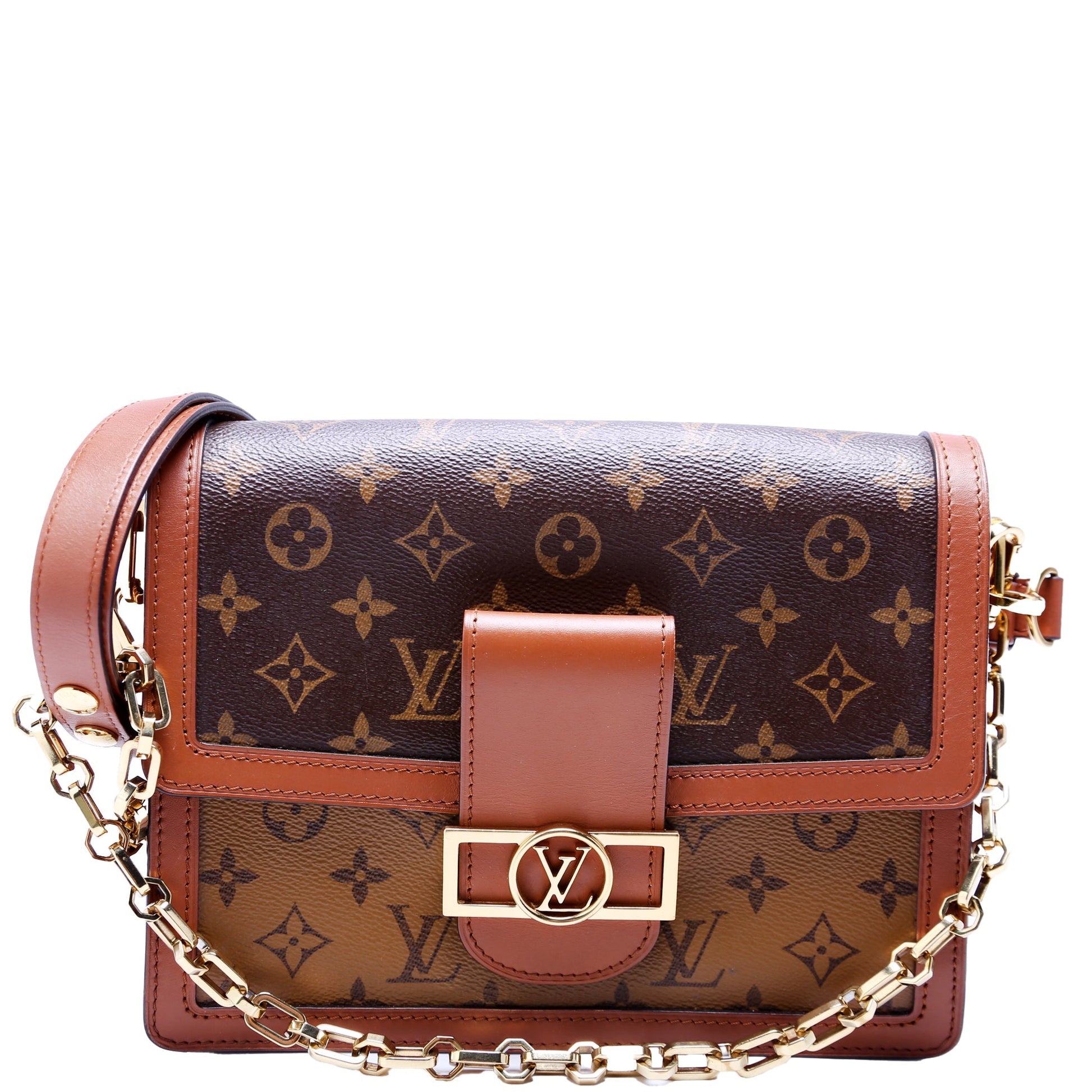 Louis Vuitton Dauphine MM Reverse Monogram Handbag Monogram 3