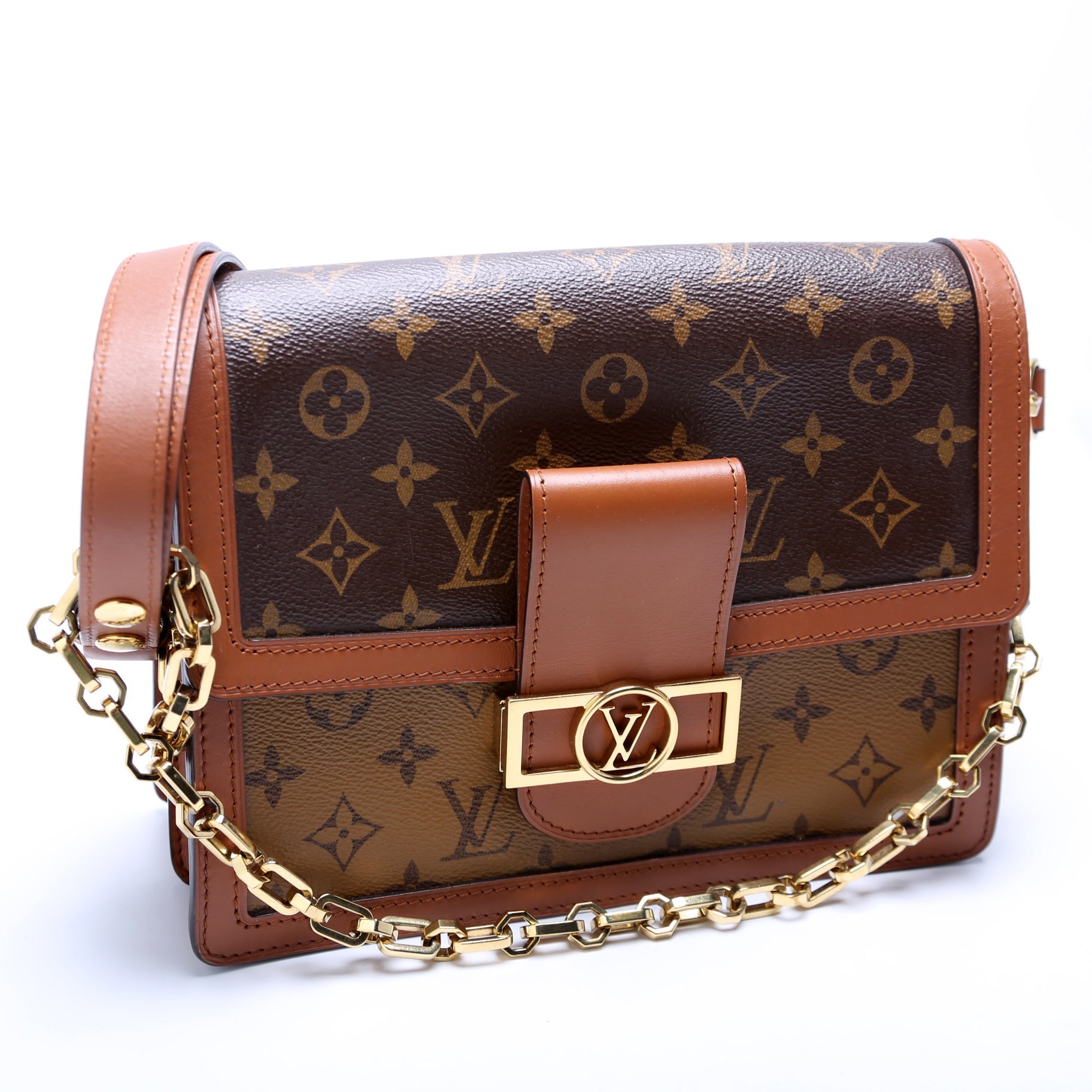Louis Vuitton Dauphine MM Reverse Monogram Handbag Monogram 3