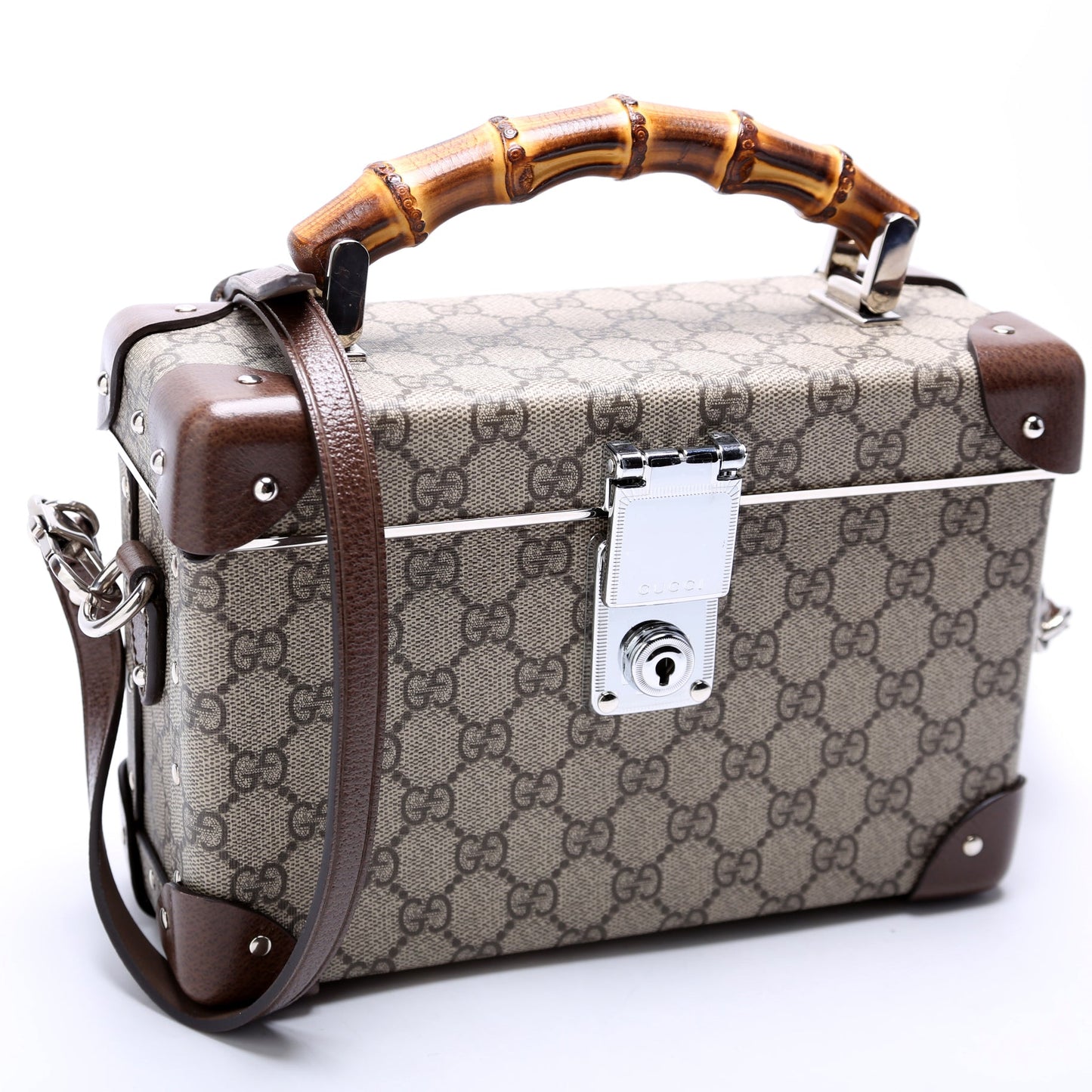Gucci Globe Trotter Vanity Brown Travel Bag