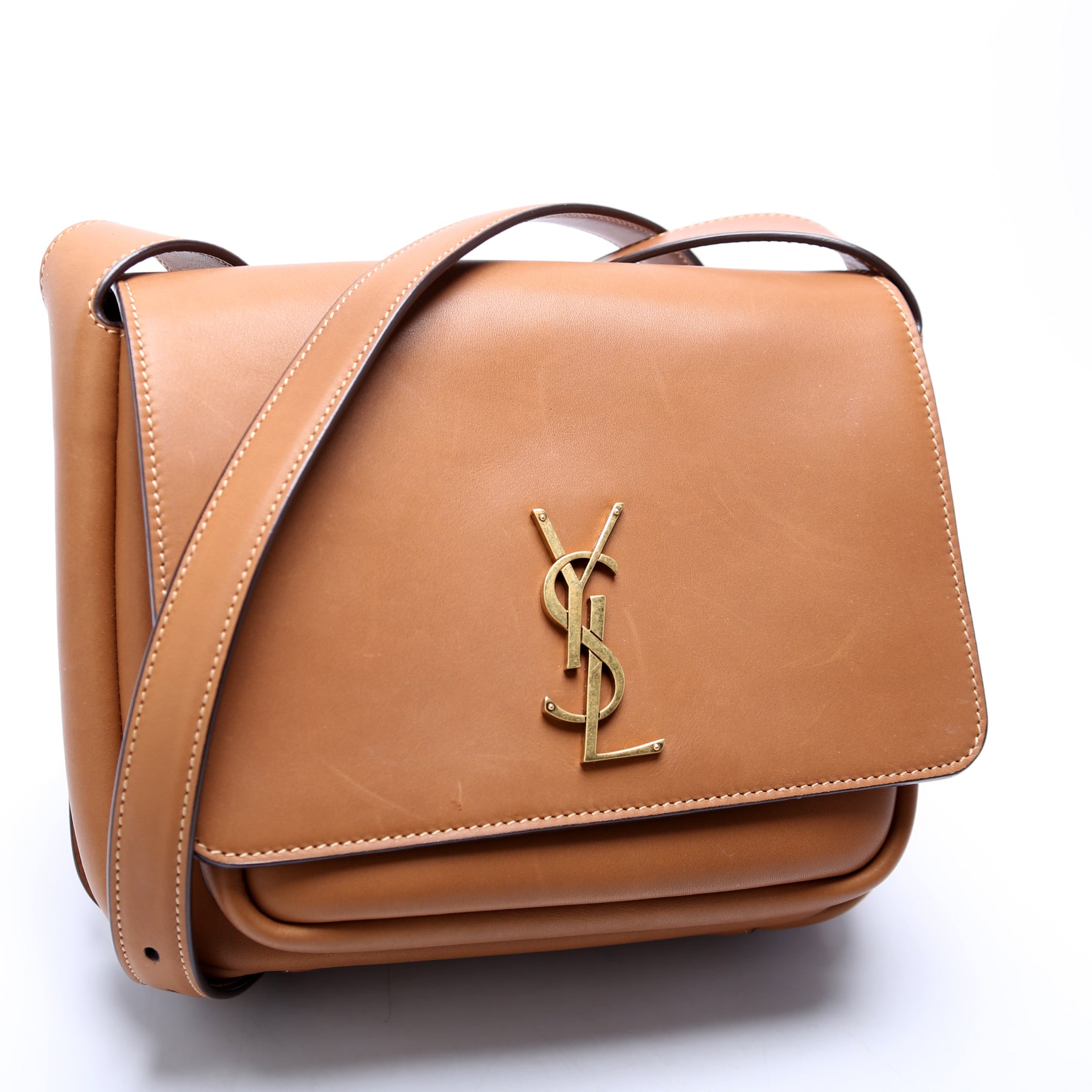 YSL Saint Laurent Saint Laurent Niki Besace Smooth Bag Leather Brown Travel Bag