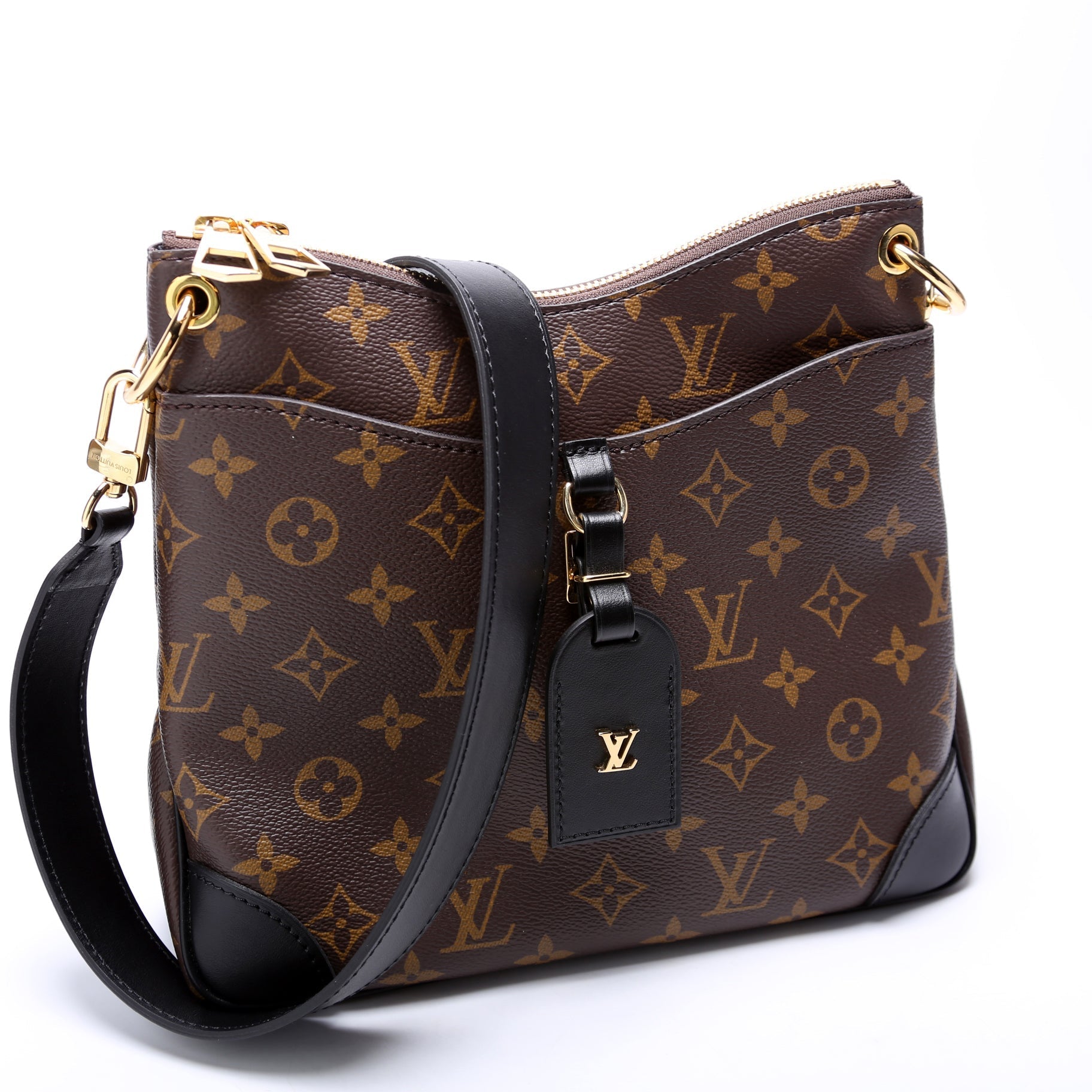 Louis Vuitton Odeon PM NM Monogram Black Handbag