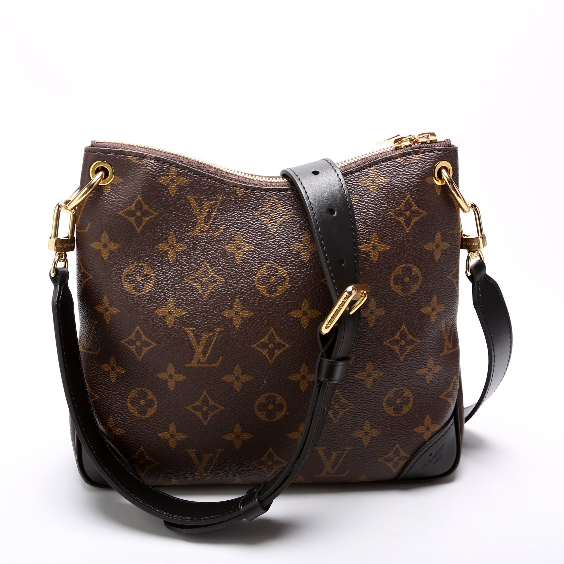 Louis Vuitton Odeon PM NM Monogram Black Handbag
