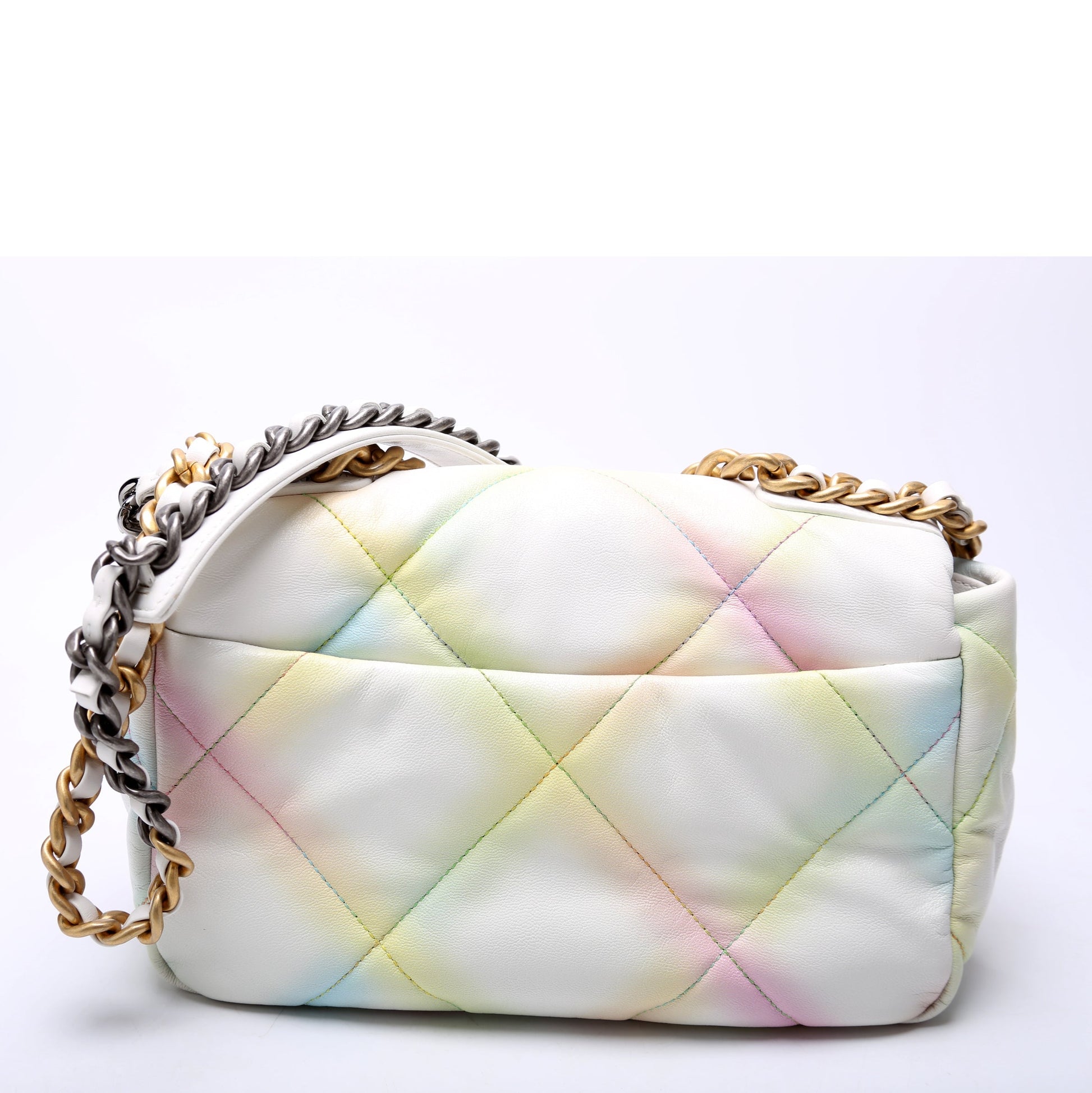 Chanel Quilted Goatskin 19 Flap RFID Multicolor Handbag