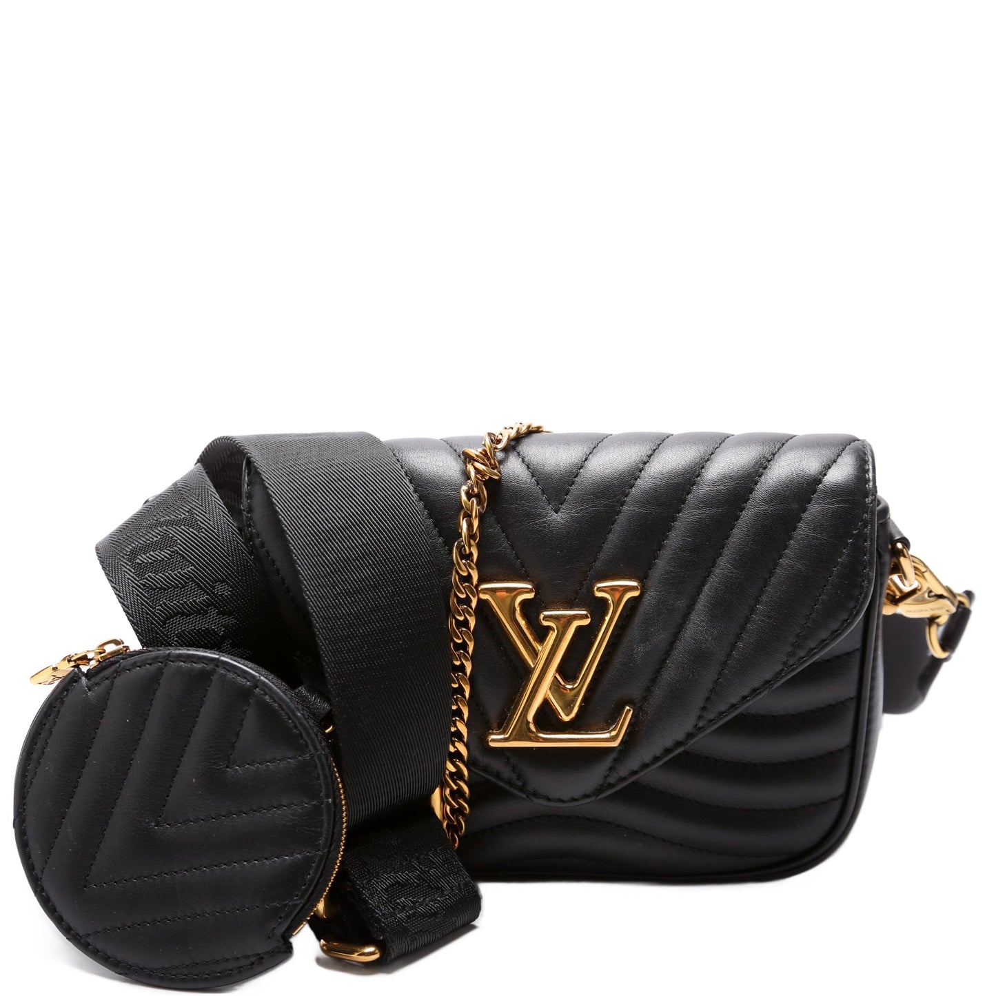 Louis Vuitton New Wave Multi Pochette Black Clutch Bag