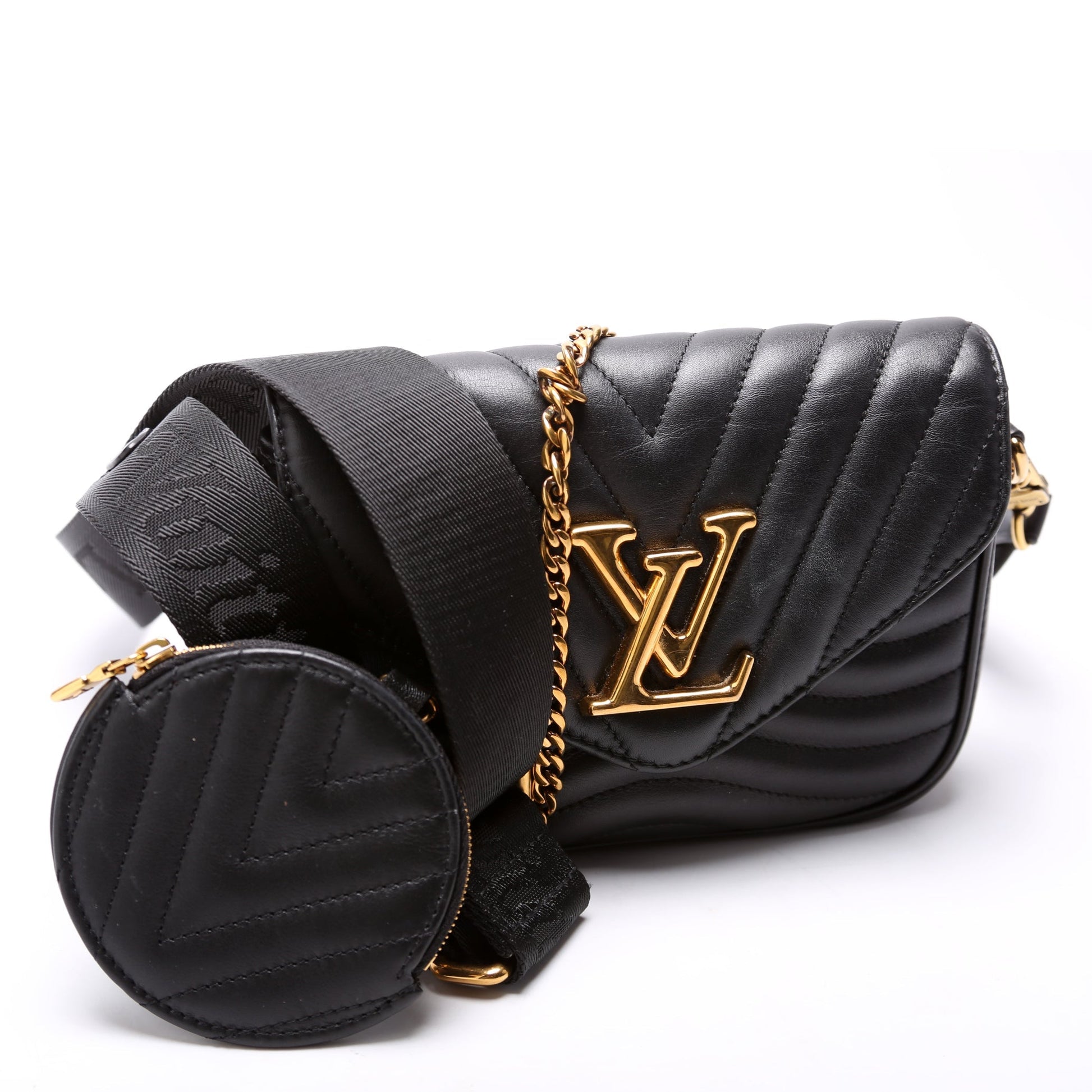 Louis Vuitton New Wave Multi Pochette Black Clutch Bag