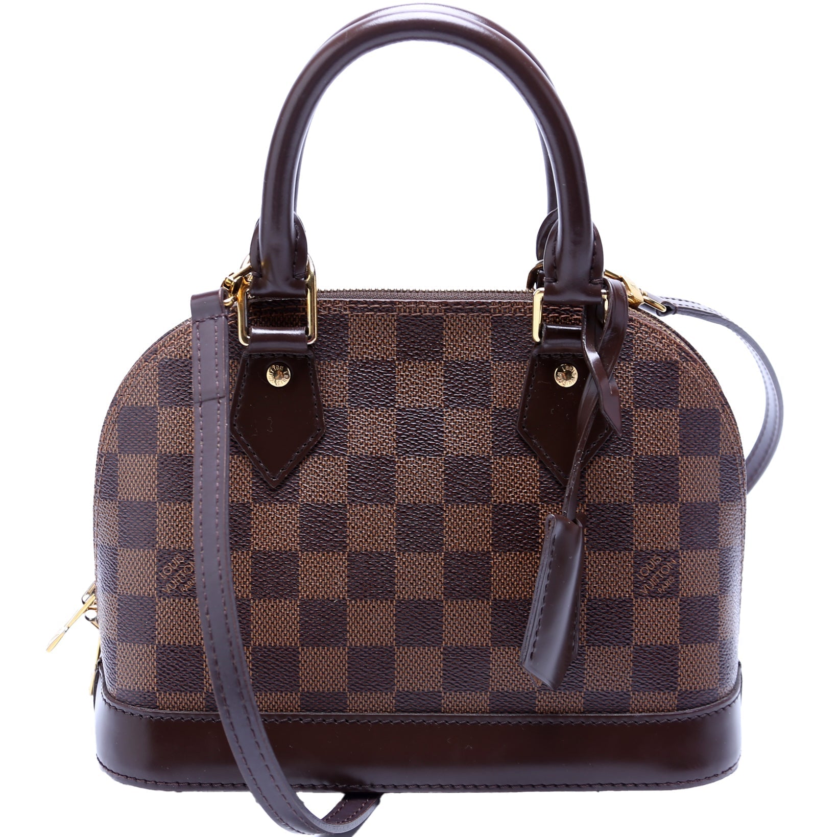 Louis Vuitton Alma BB Ebene Damier Handbag Ebene 18