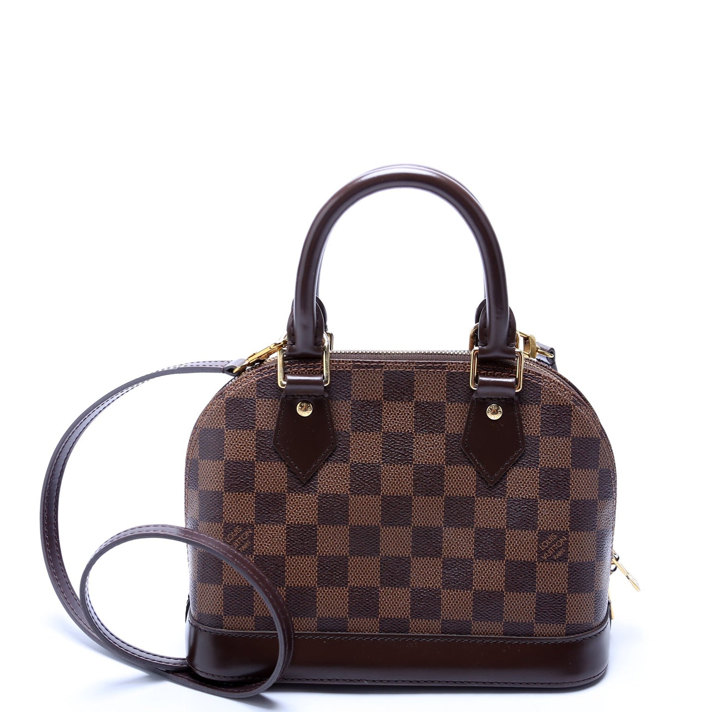 Louis Vuitton Alma BB Ebene Damier Handbag Ebene 18