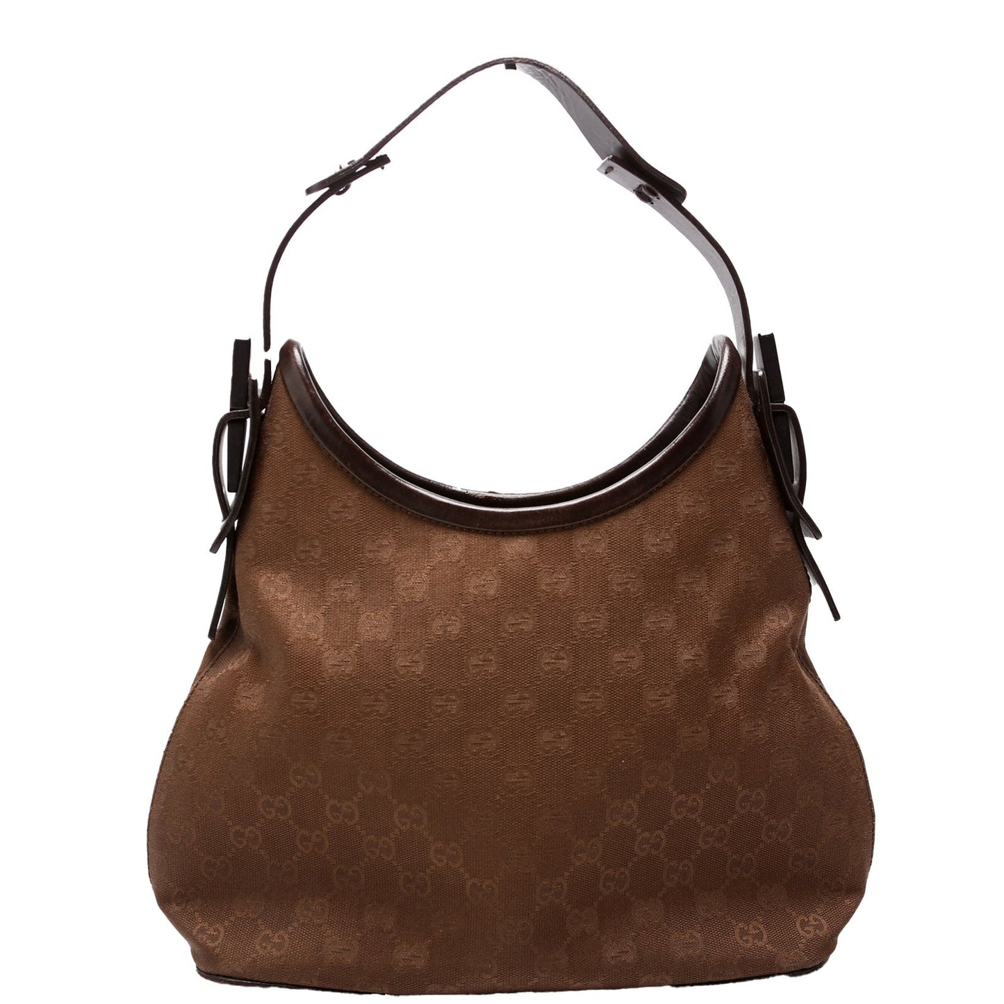 Gucci GG Canvas Brown Small Shoulder Bag
