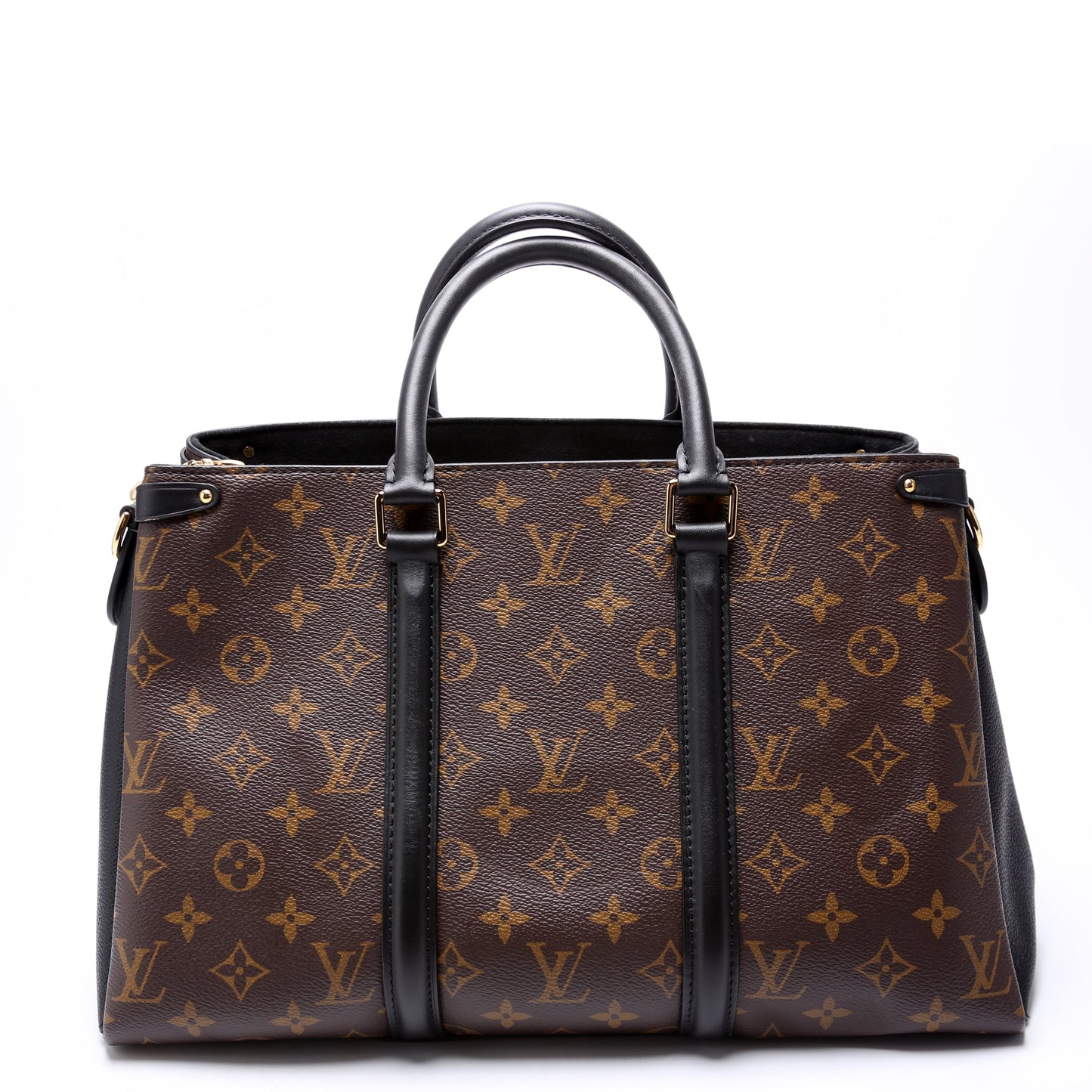 Louis Vuitton Soufflot Monogram Black MM Handbag Black 1