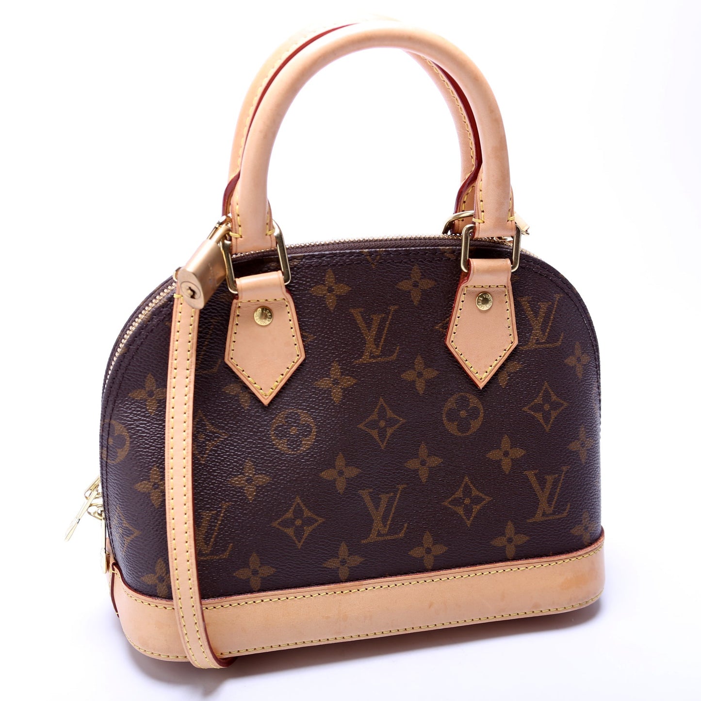 Louis Vuitton Alma BB Monogram Handbag Monogram 10