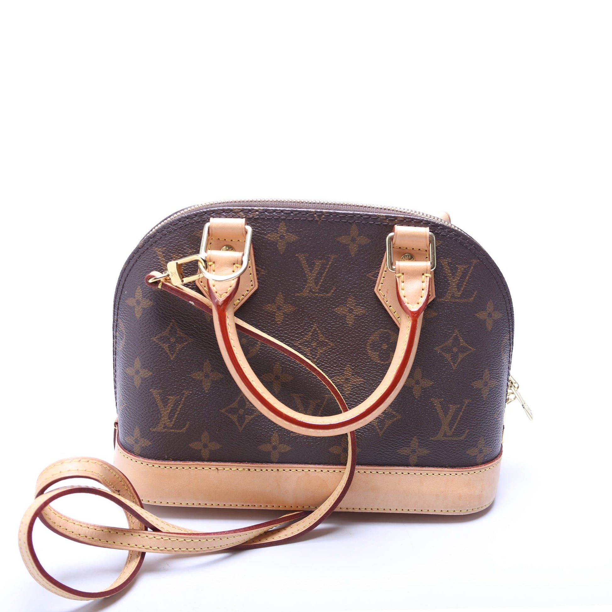 Louis Vuitton Alma BB Monogram Handbag Monogram 10