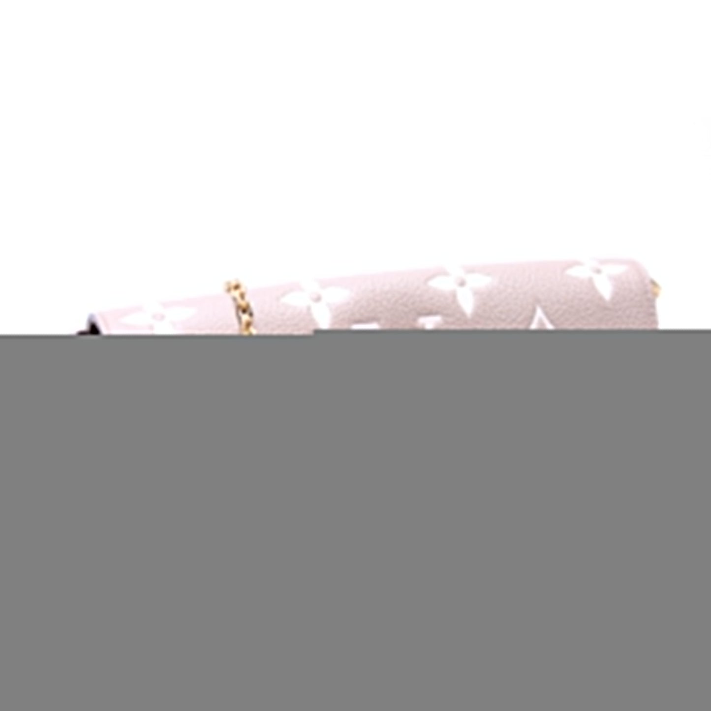Louis Vuitton Pochette Felicie Bicolor Cream Empreinte Beige Clutch Bag