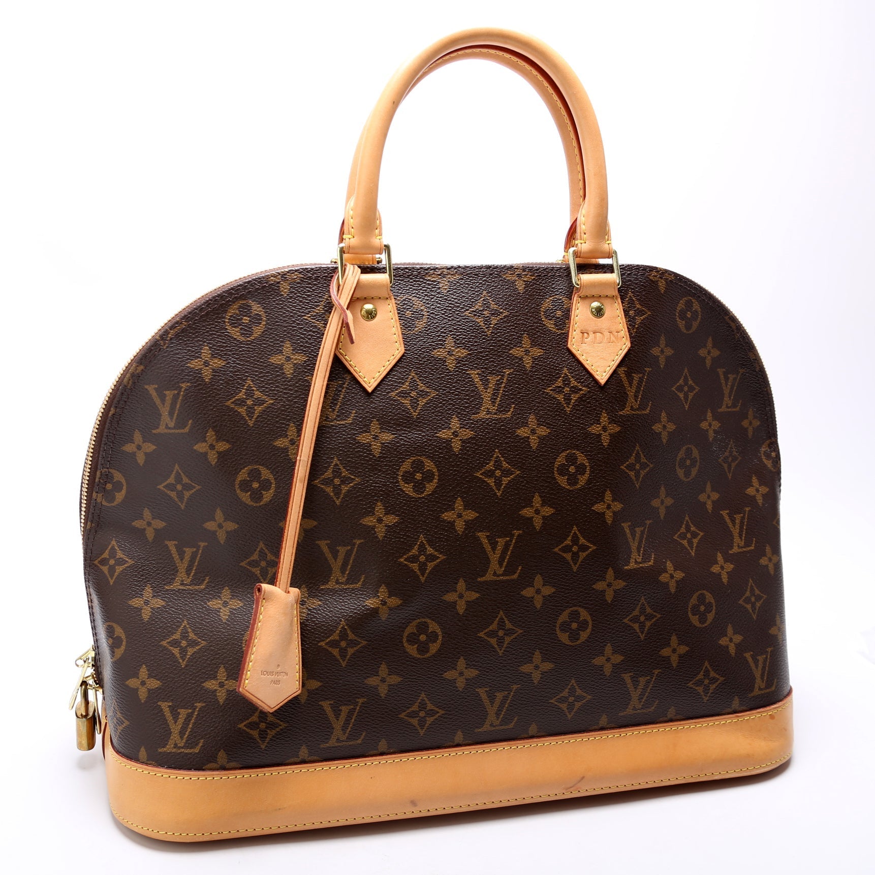 Louis Vuitton Alma MM Newer Monogram Handbag Newer 1