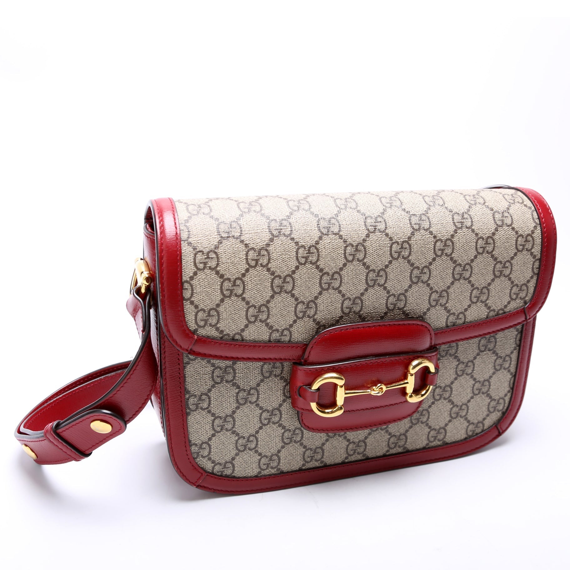 Gucci Horsebit Red Shoulder Bag Bag Red