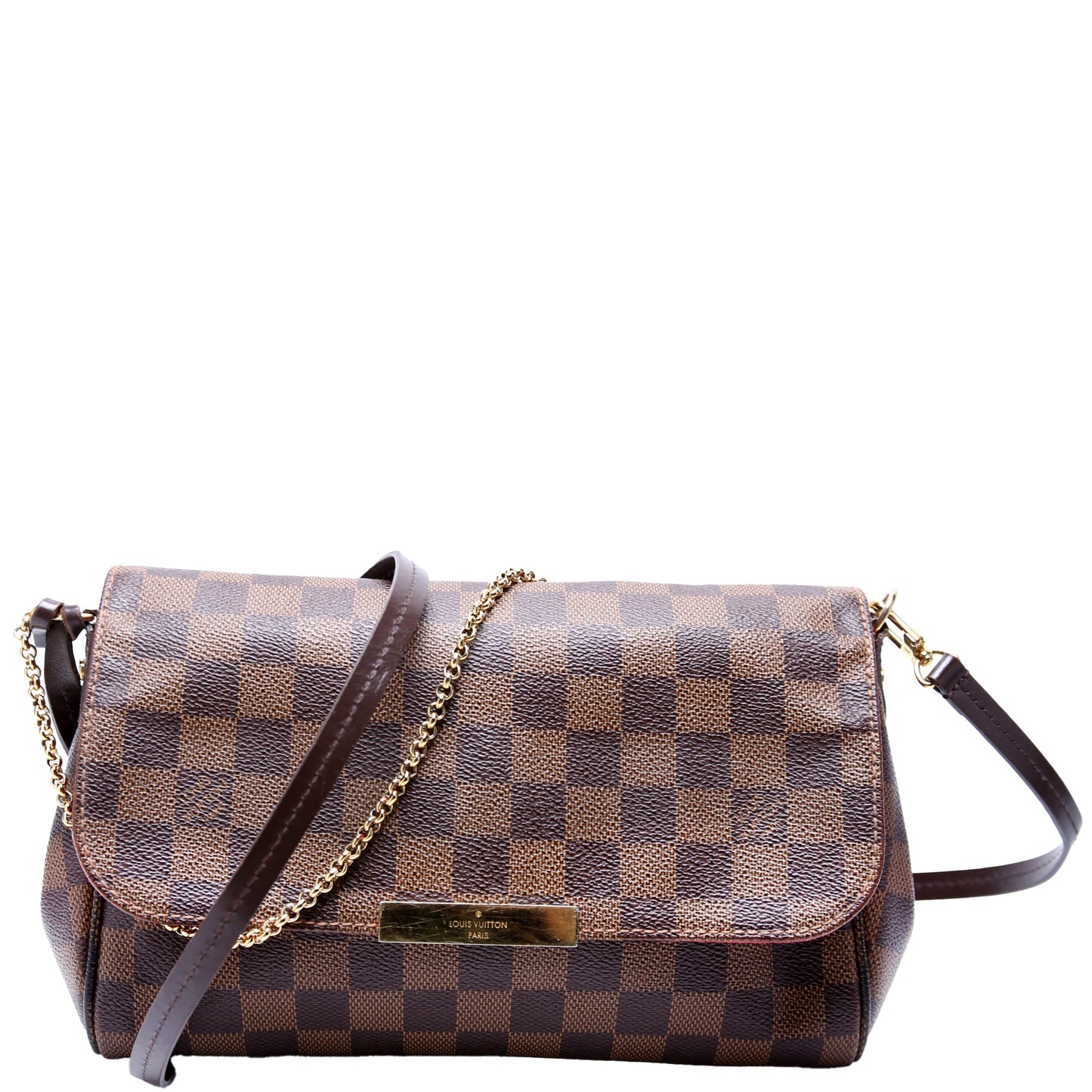 Louis Vuitton Favorite MM Ebene Damier Handbag Ebene 26