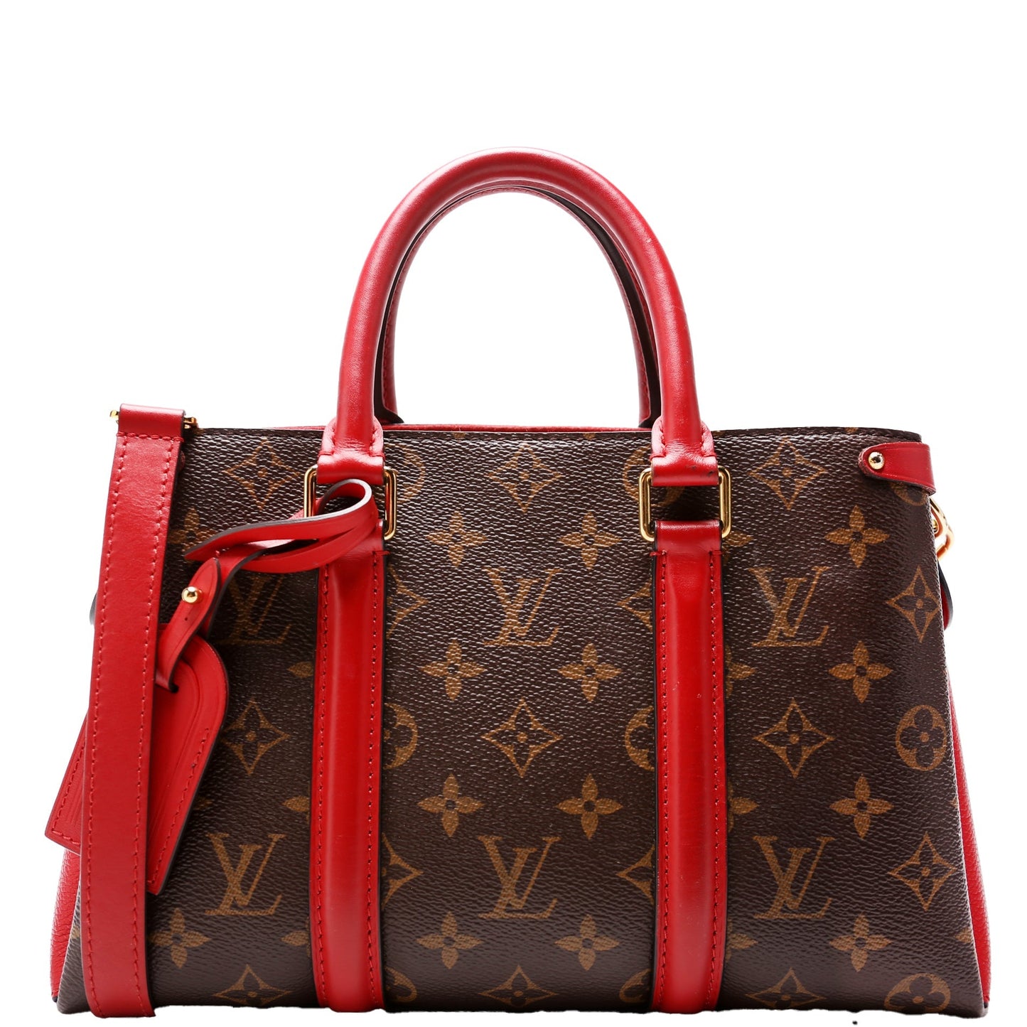 Louis Vuitton Soufflot BB Monogram Red Handbag