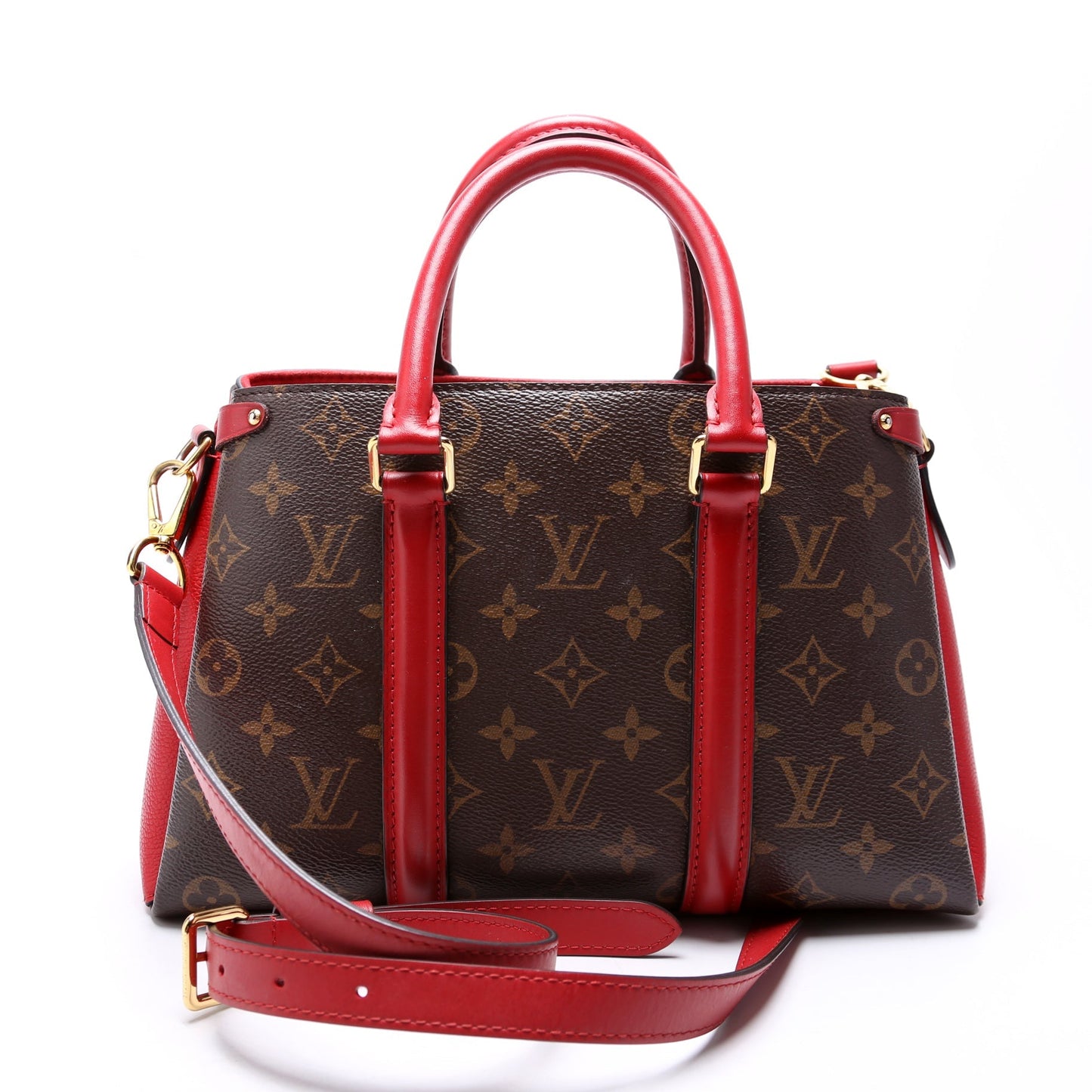 Louis Vuitton Soufflot BB Monogram Red Handbag
