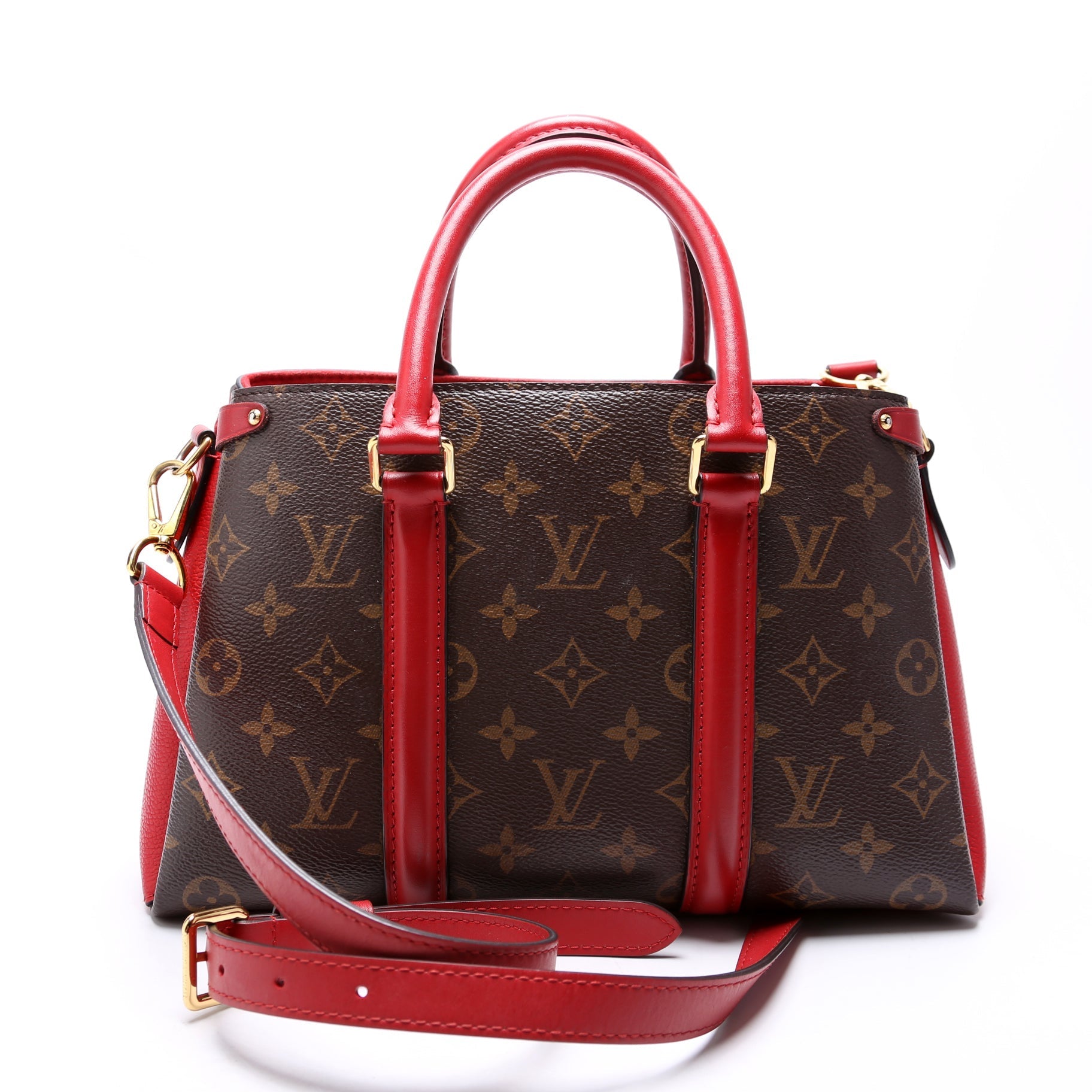 Louis Vuitton Soufflot BB Monogram Red Handbag